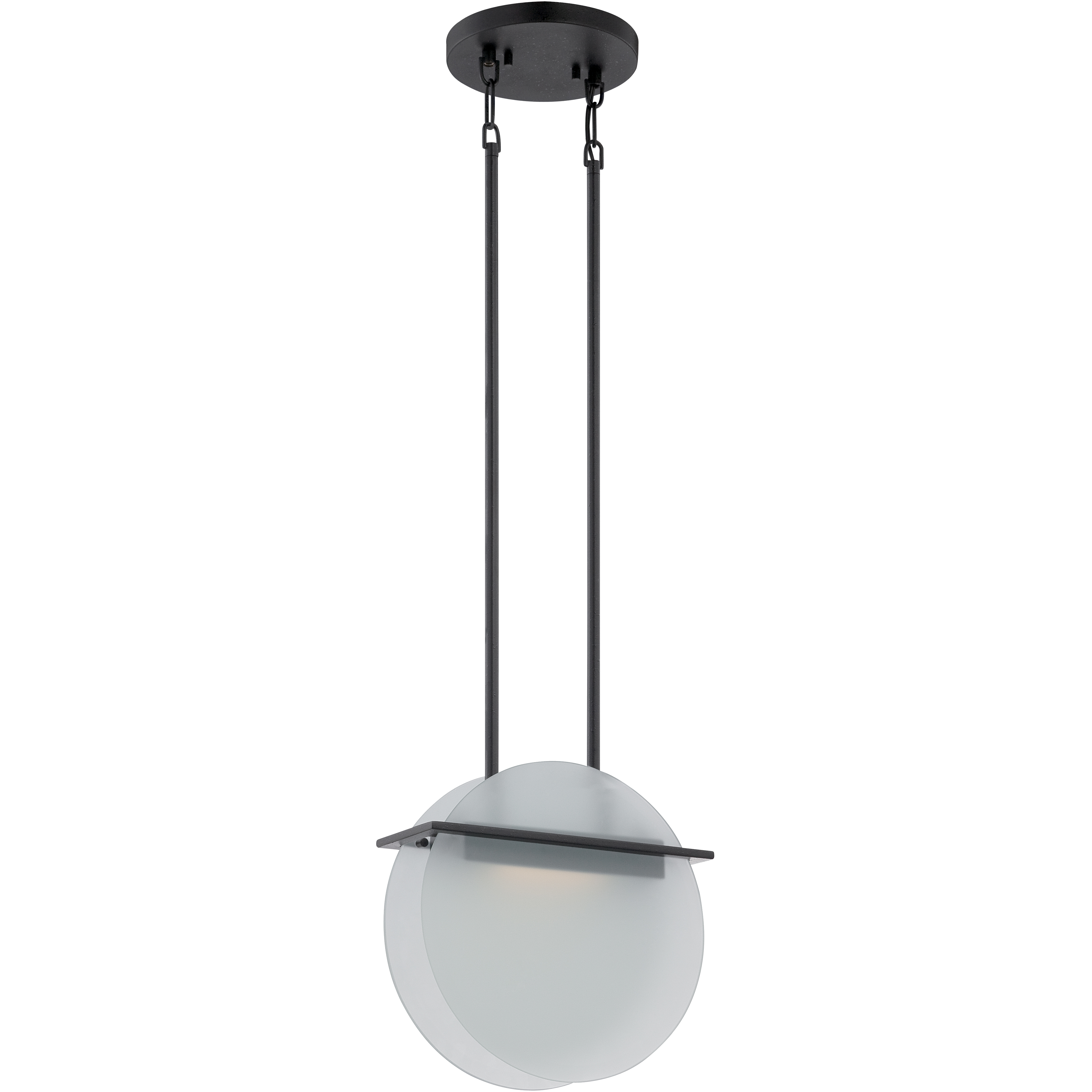 Latitude LED 11.25 inch Textured Black Pendant Ceiling Light