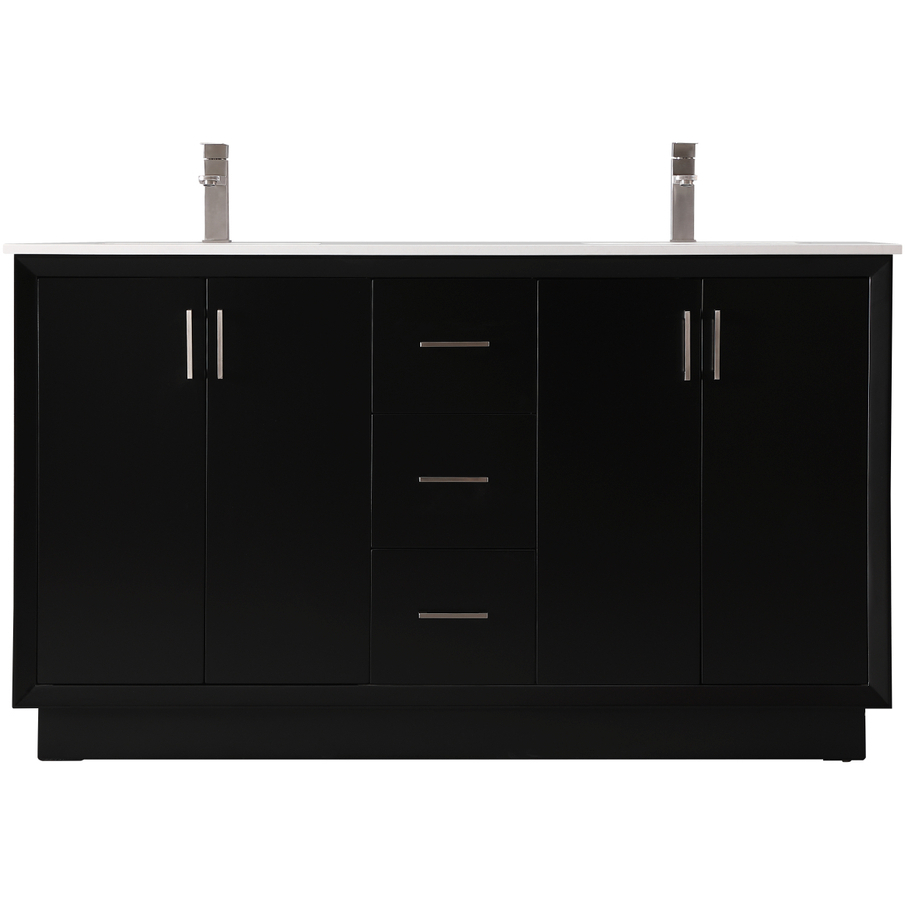 Hayes 60 X 22 X 35 inch Black Vanity Sink Set