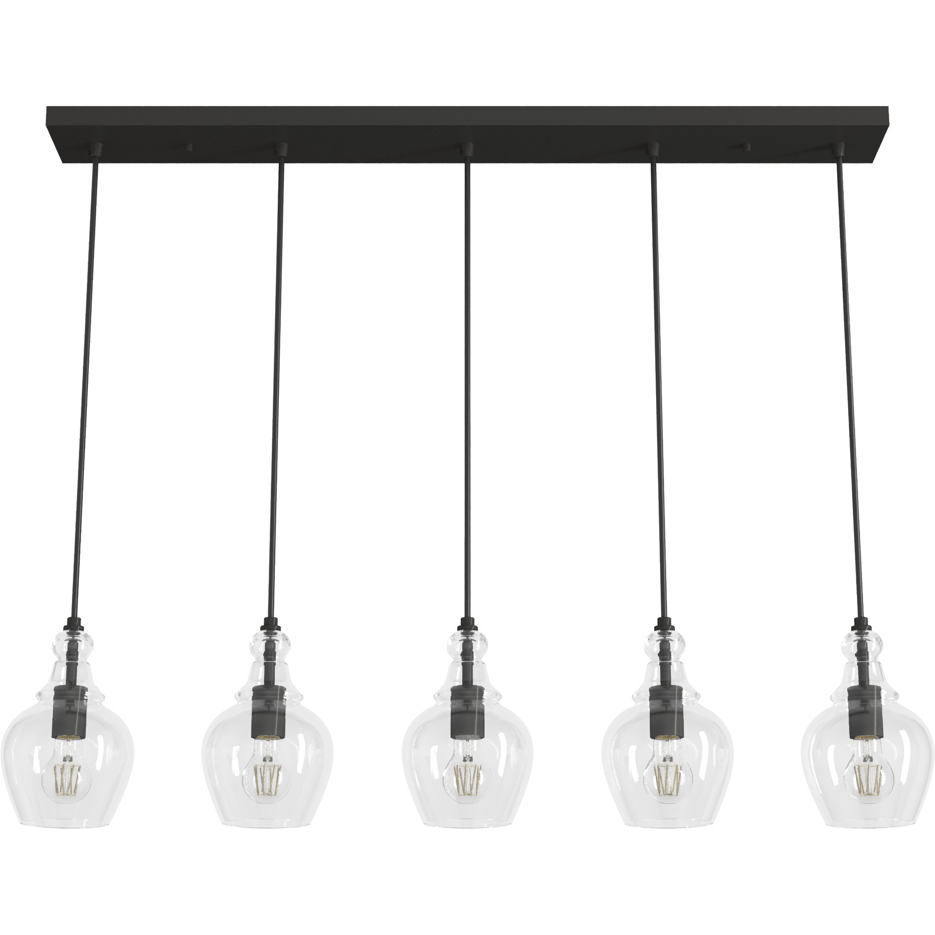 Maple Park 42 inch Linear Cluster Pendant Ceiling Light