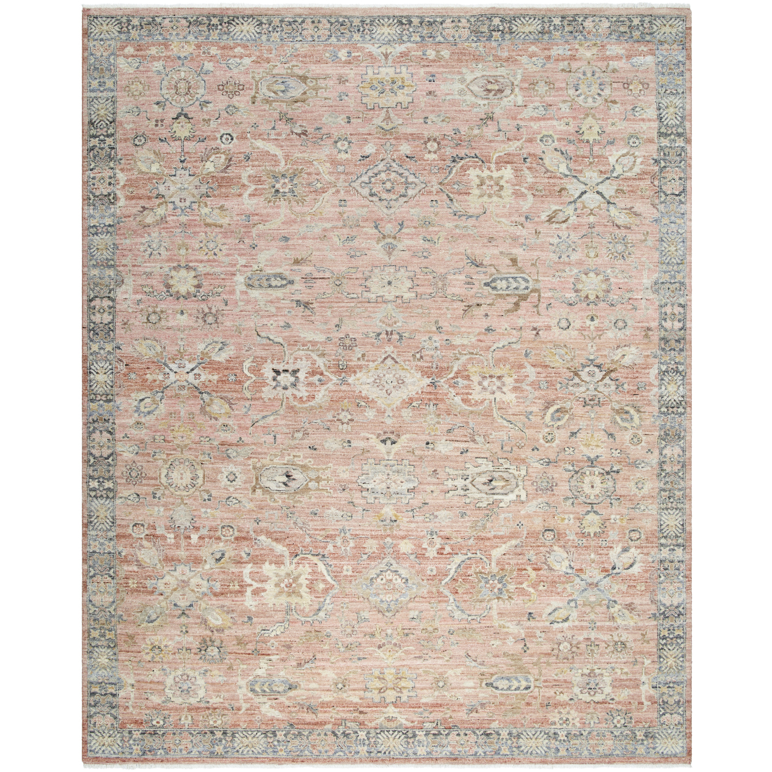 Khorasan 108 X 72 inch Warm Grey / Ash / Khaki / Sage / Pearl Handmade Rug in 6 x 9