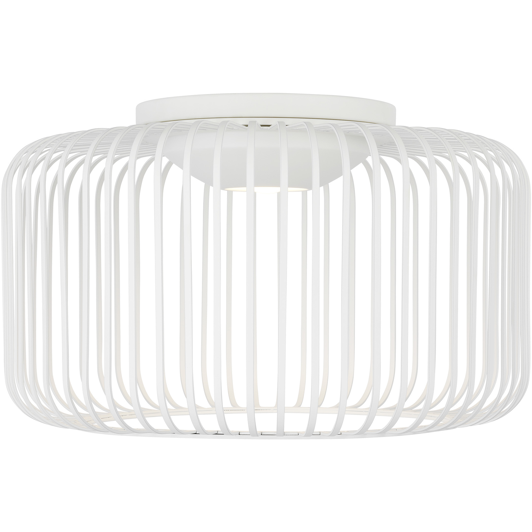 Sean Lavin Kai LED 15 inch Matte White Flush Mount Ceiling Light, Integrated LED