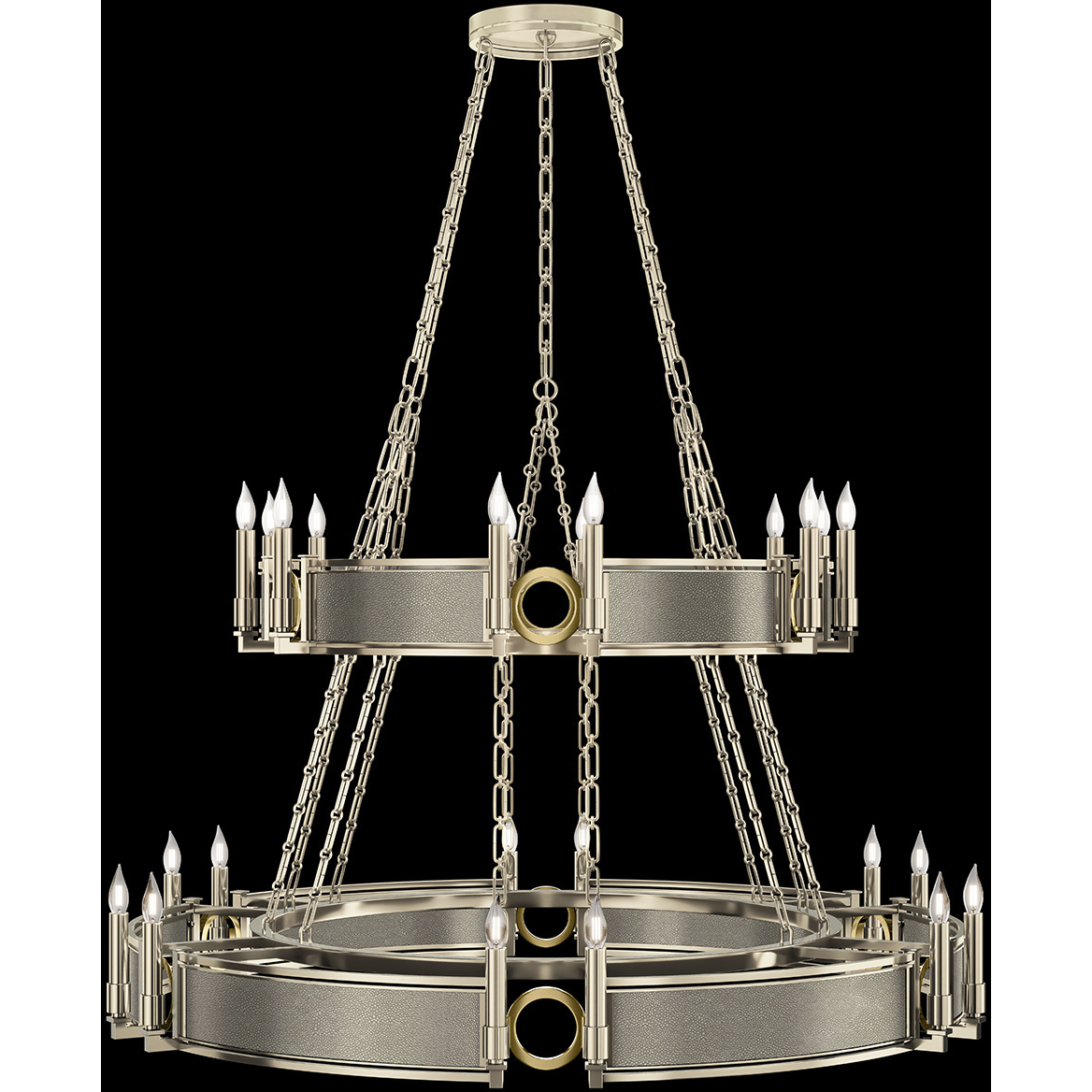 Mirage 24 Light 50 inch Gold Chandelier Ceiling Light