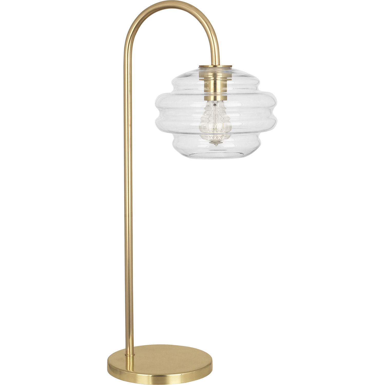 Horizon 27.75 inch 60 watt Clear Glass Table Lamp Portable Light
