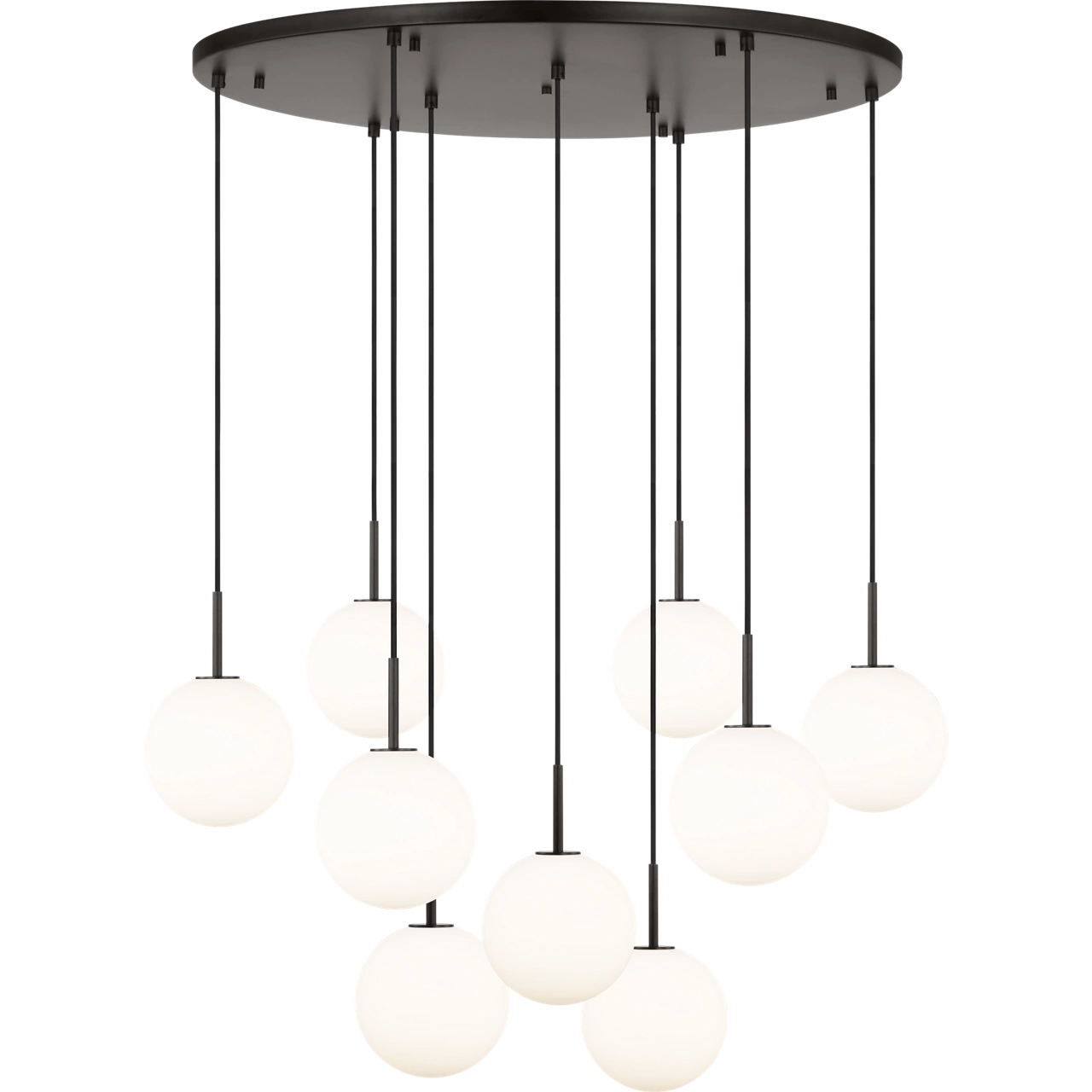 Richard June Sorelle 9 Light 38.5 inch Aged Iron Chandelier Ceiling Light