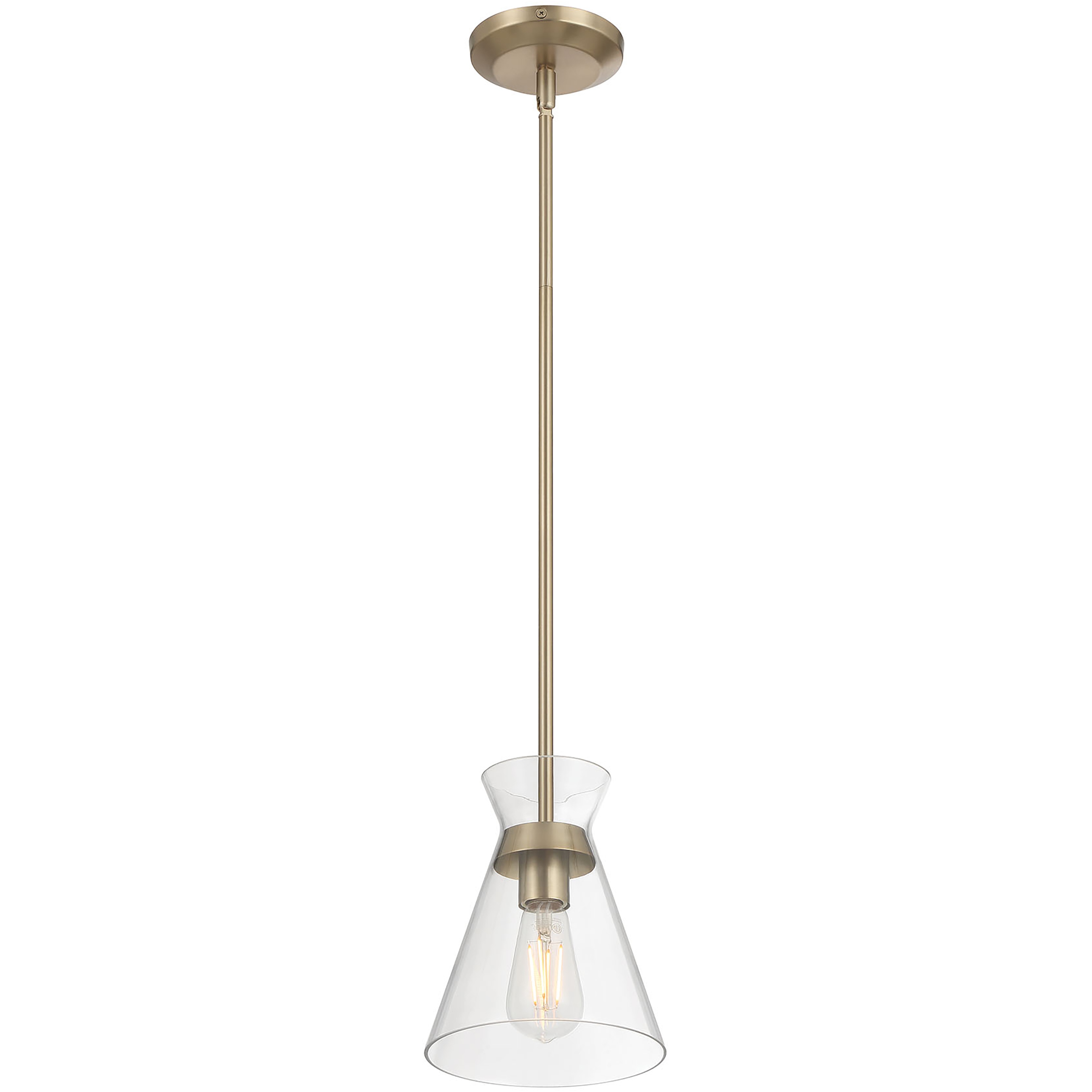 Amarella 1 Light 7 inch Modern Gold Mini Pendant Ceiling Light