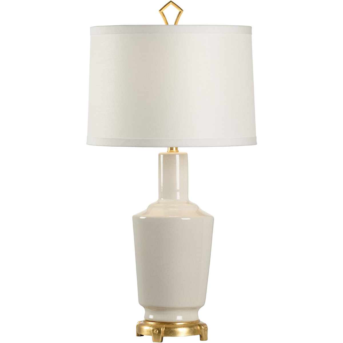 MarketPlace 32 inch 100 watt Snow Glaze Table Lamp Portable Light