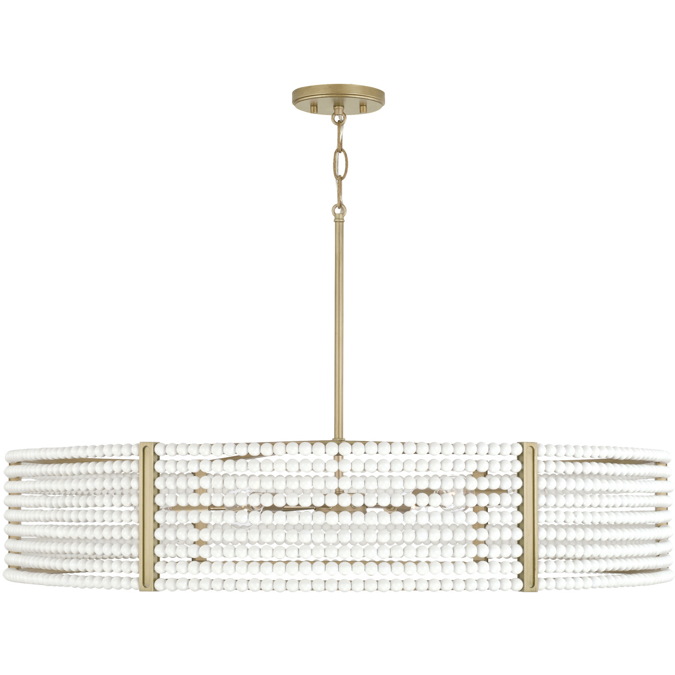Brynn 6 Light 35.25 inch Aged Brass Painted Chandelier Ceiling Light
