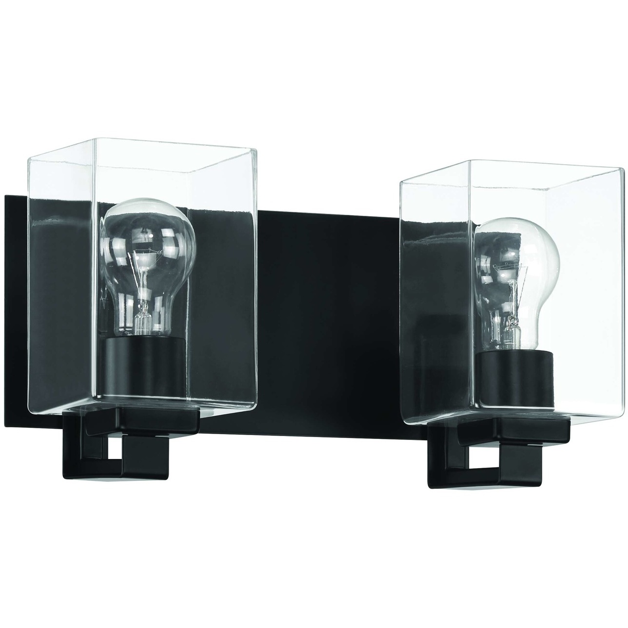 McClane 2 Light 14 inch Flat Black Vanity Light Wall Light