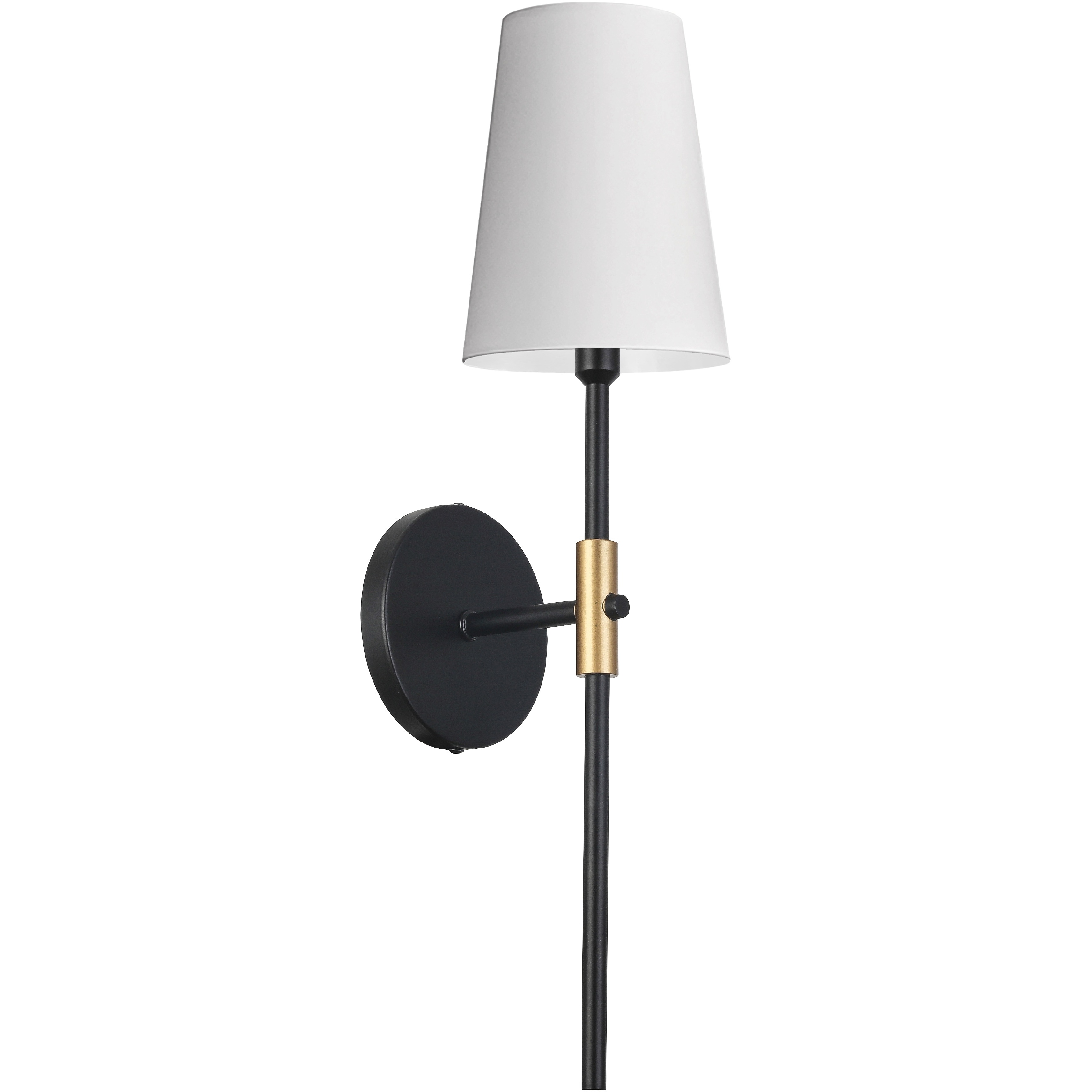 Cinthia 1 Light 4.75 inch Matte Black and Aged Brass Wallchiere Wall Light