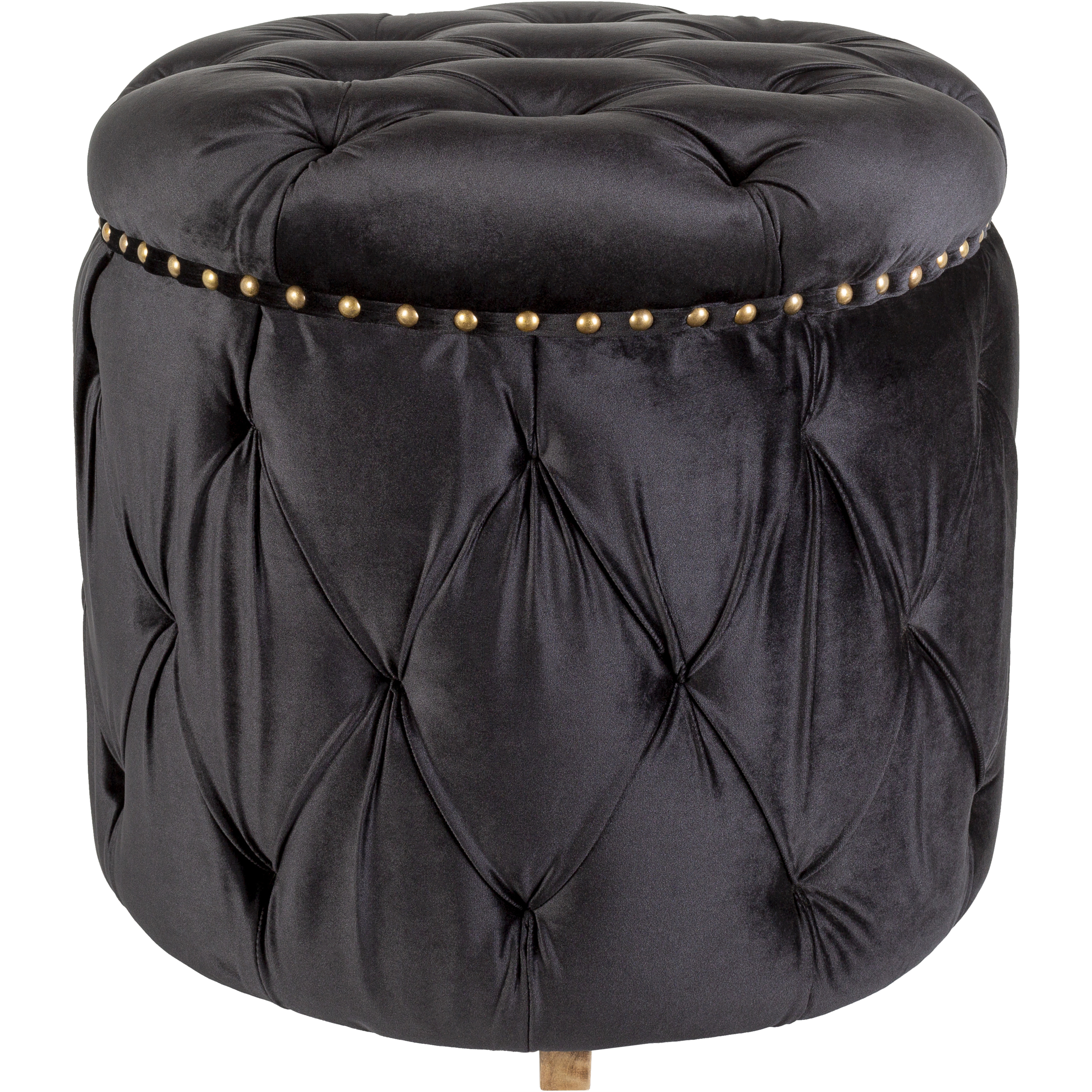 Amana 18.5 inch Ink Blue Ottoman