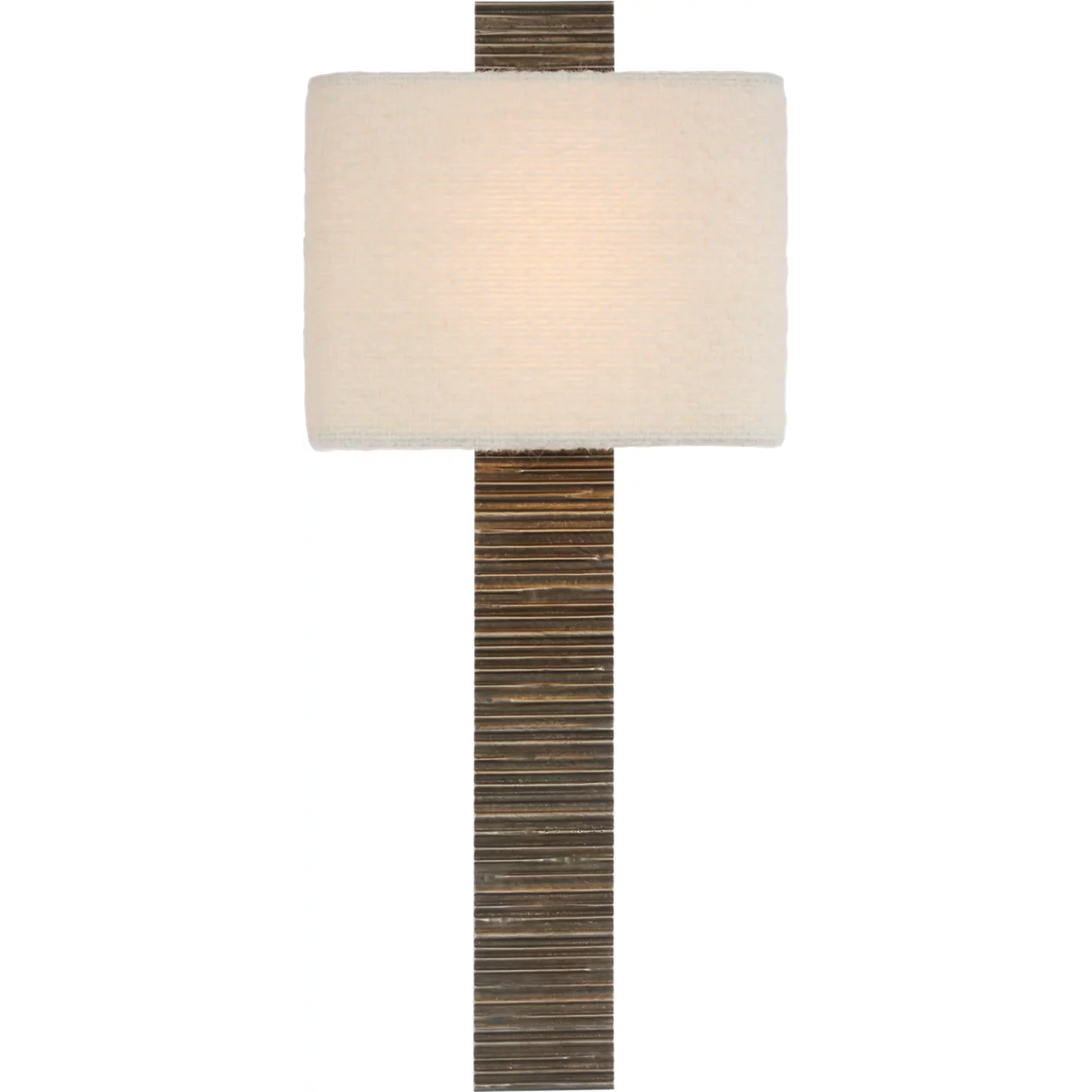 Anne-Marie Barton Fumar LED 9.5 inch Ridged Graphite Tail Sconce Wall Light