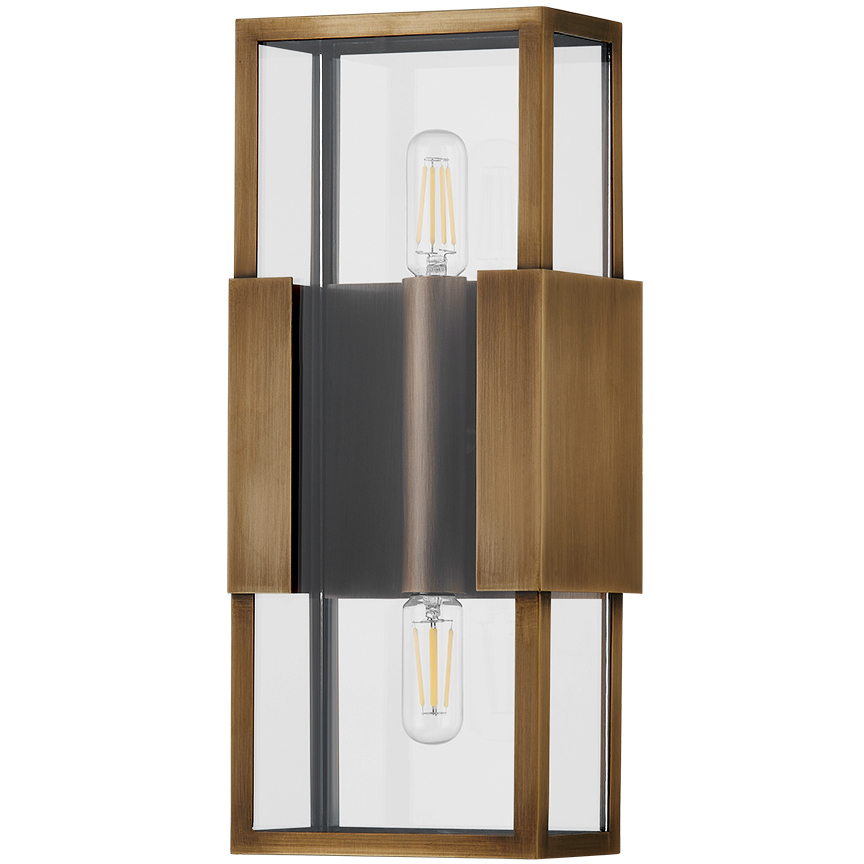 Santa Clara 2 Light 5.5 inch Patina Brass ADA Wall Sconce Wall Light
