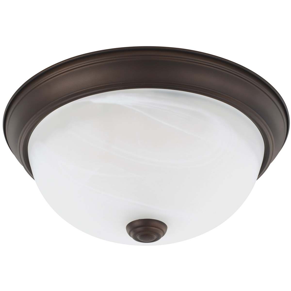 Elijah 2 Light 11 inch Bronze Flush Mount Ceiling Light