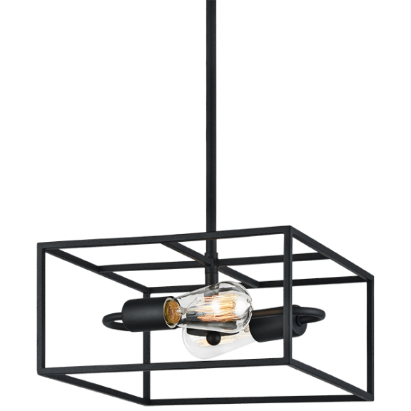 Candid 2 Light 12 inch Rusty Black Pendant Ceiling Light