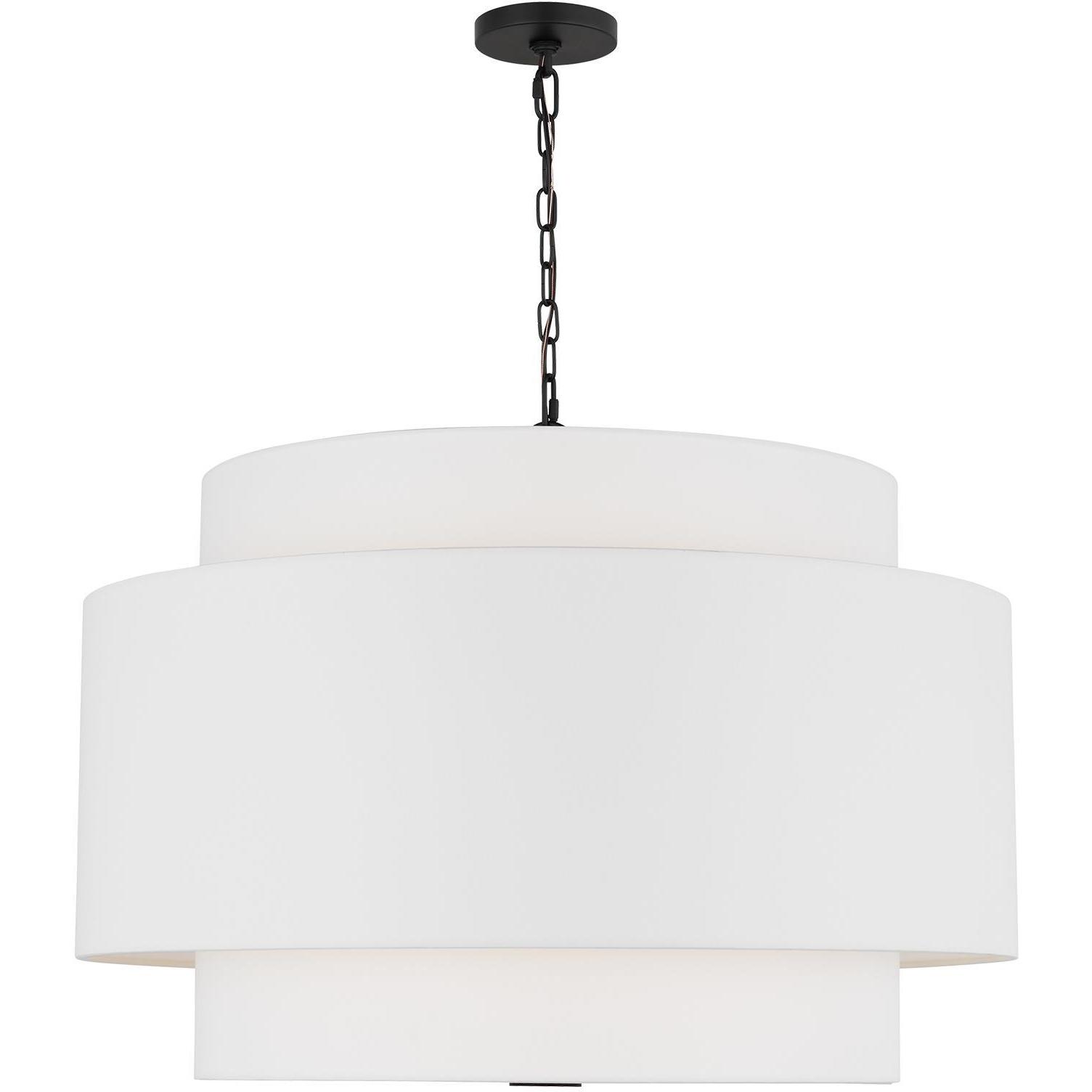 kate spade new york Sawyer 4 Light 32 inch Midnight Black Hanging Shade Ceiling Light
