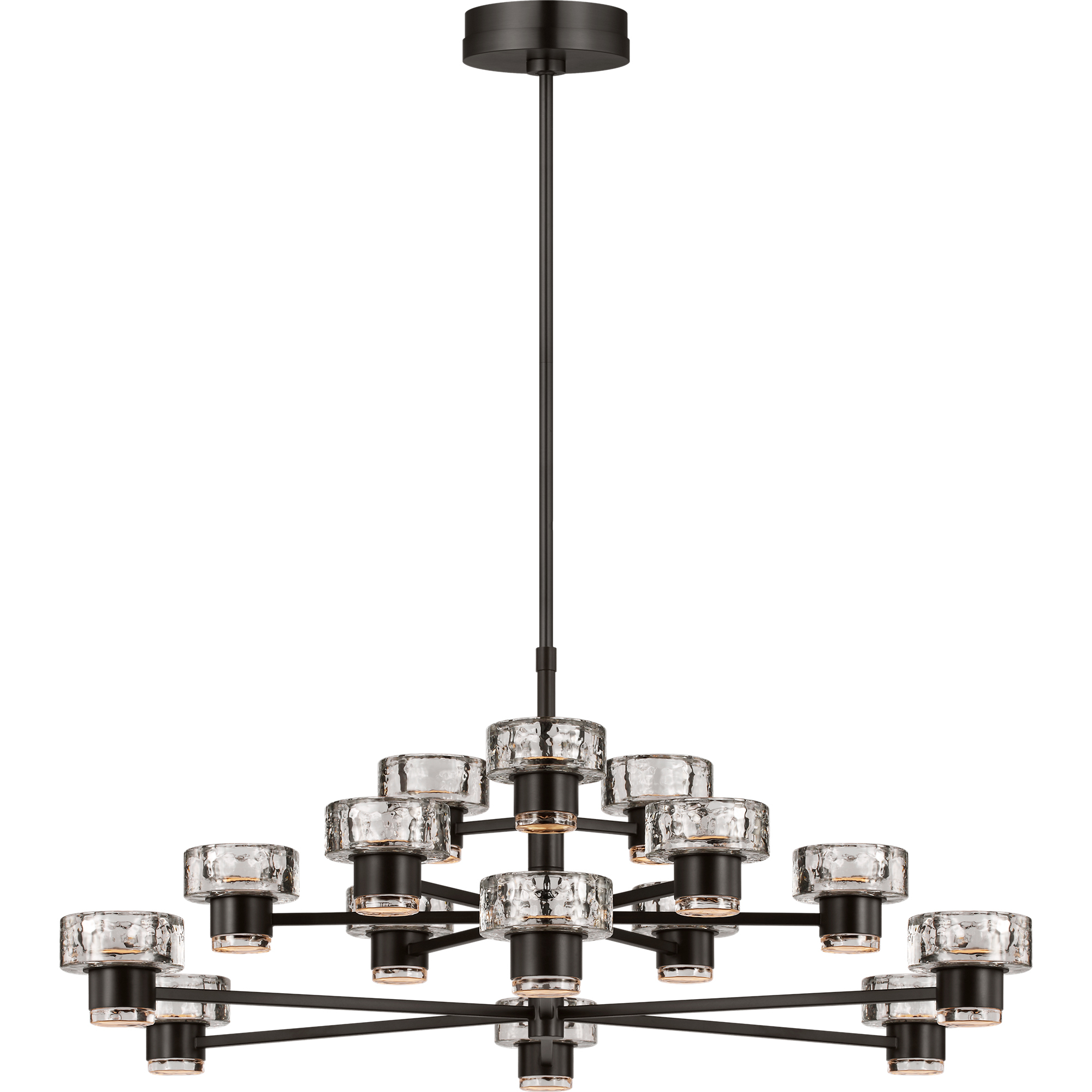 C&M by Chapman & Myers Holsted 1 Light 42 inch Aged Iron Chandelier Ceiling Light
