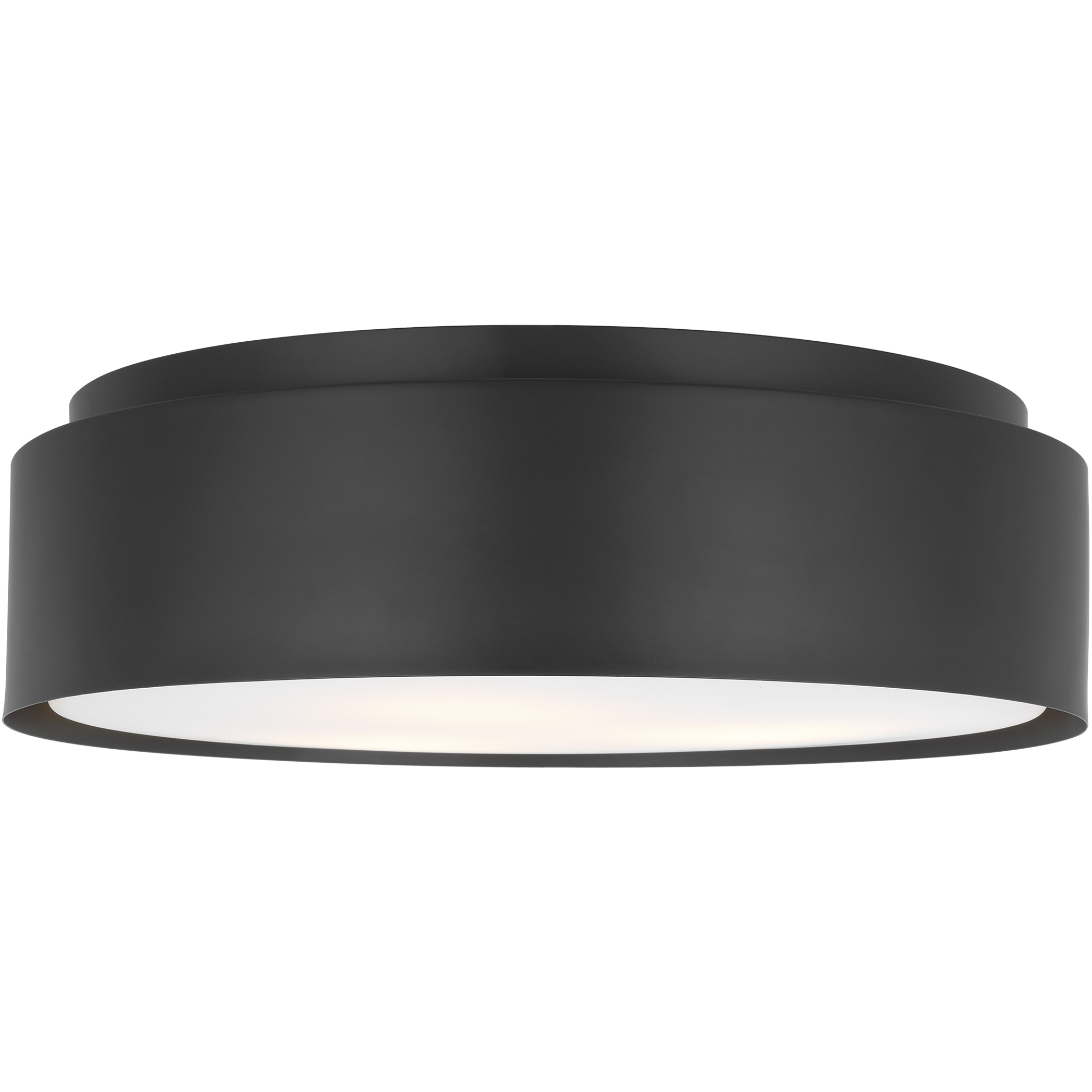 Drew & Jonathan Dartmore 3 Light 18 inch Midnight Black Flush Mount Ceiling Light, Large