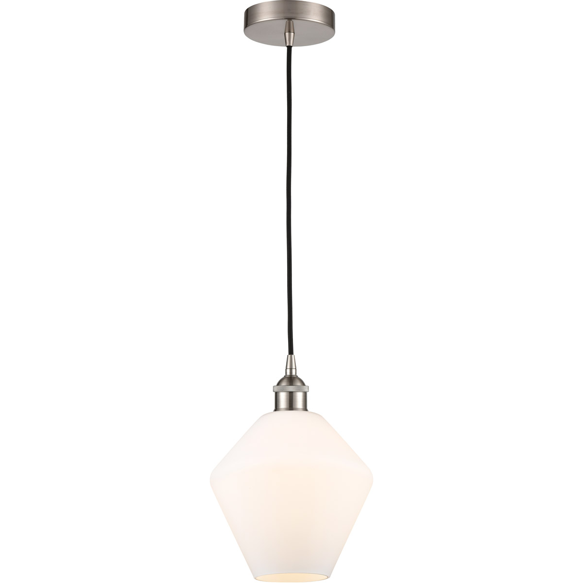 Edison Cindyrella 1 Light 8 inch Brushed Satin Nickel Mini Pendant Ceiling Light