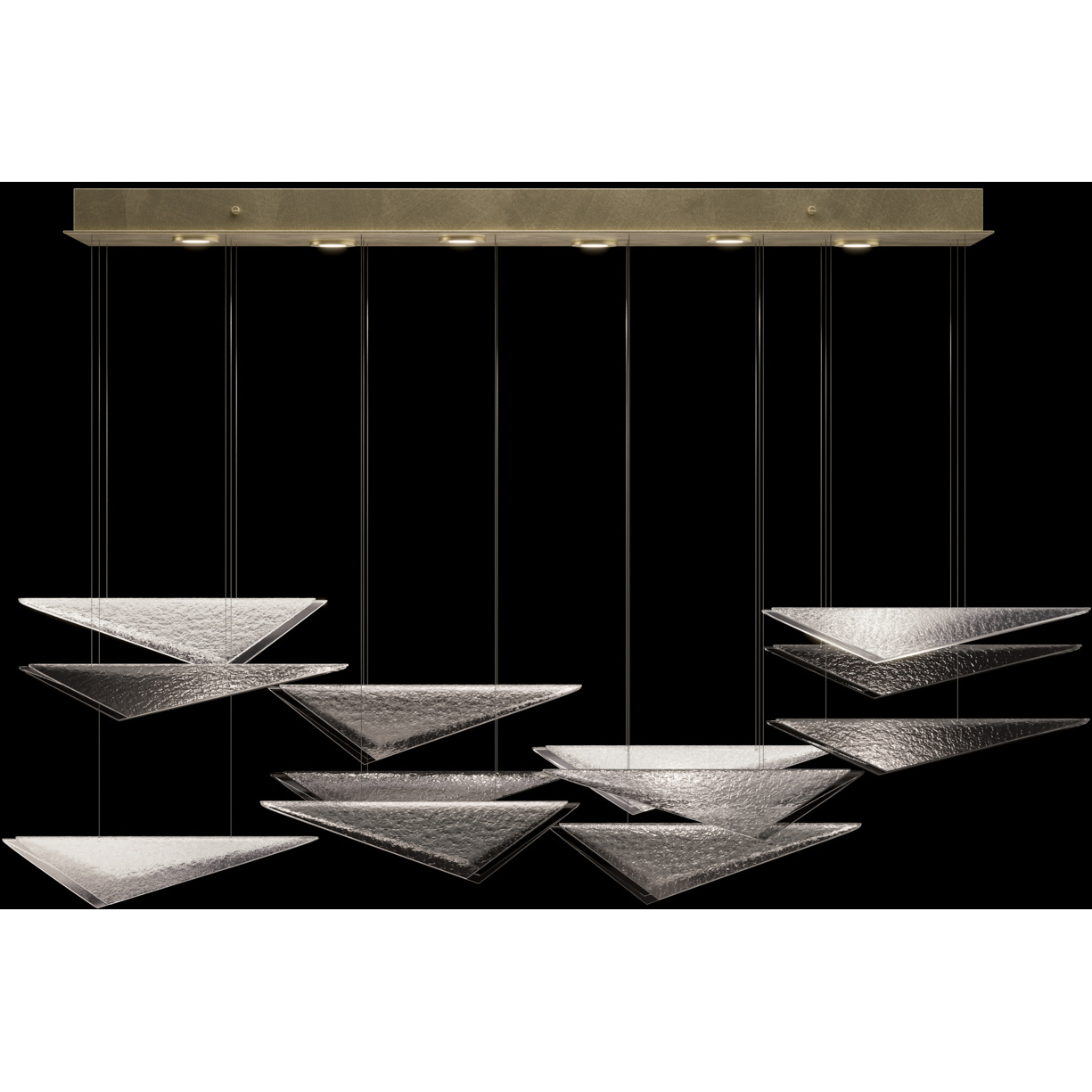 Volo 6 Light 58 inch Gold Pendant Ceiling Light
