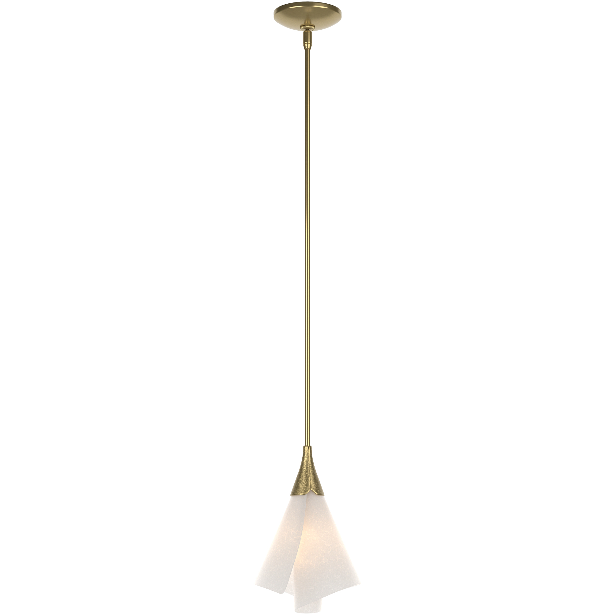 Mobius 1 Light 8 inch Modern Brass Mini Pendant Ceiling Light