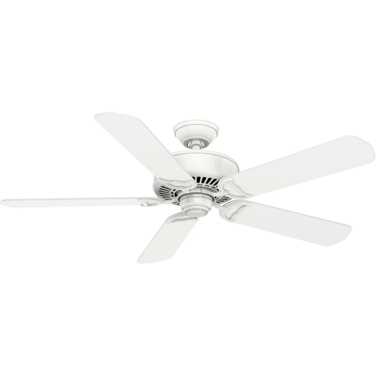 Panama 54 inch Snow White with Matte Snow White, Matte Snow White Blades Ceiling Fan