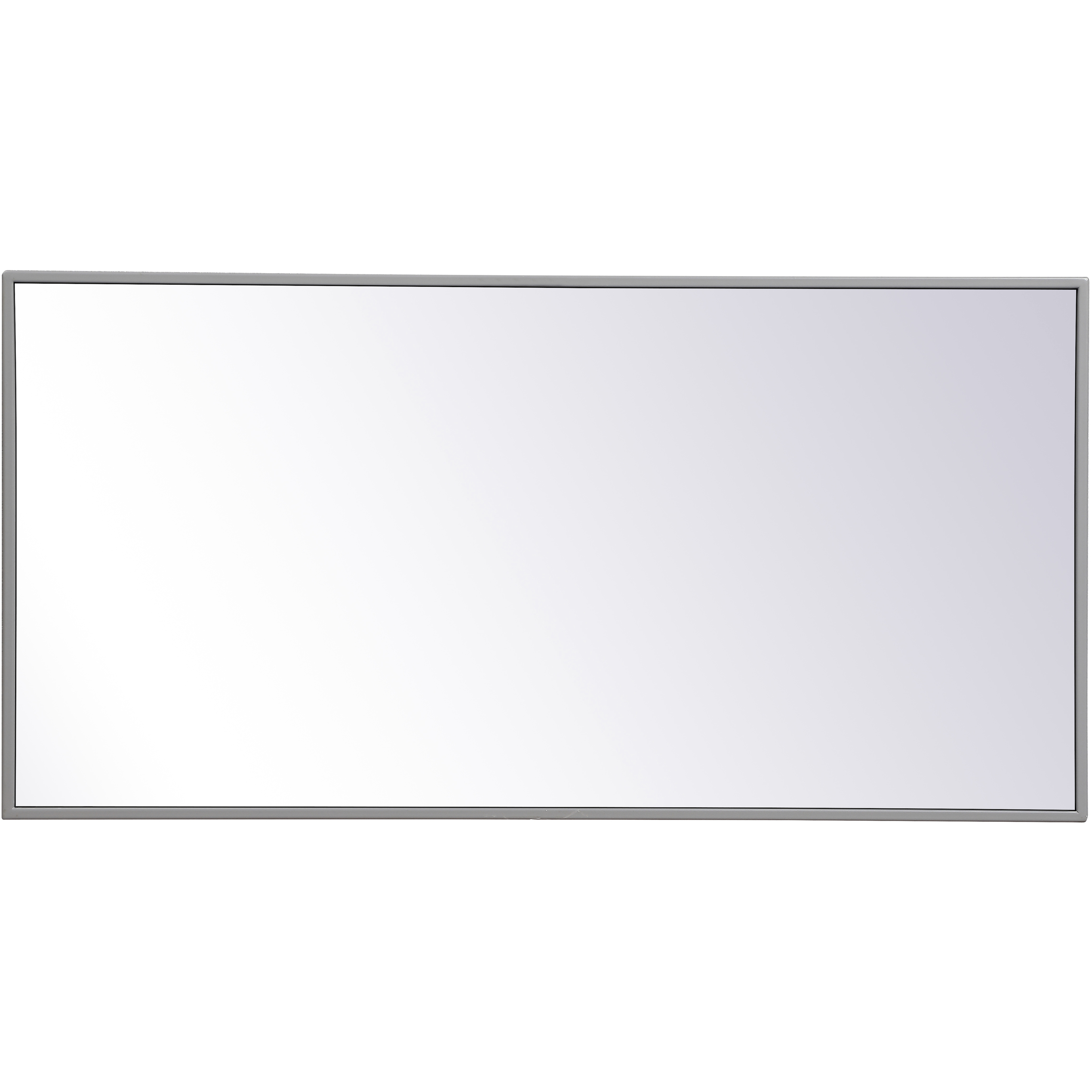 Monet 36 X 18 inch Grey Wall Mirror in Gray