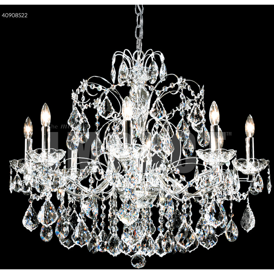 Regalia 8 Light 28 inch Silver Chandelier Ceiling Light