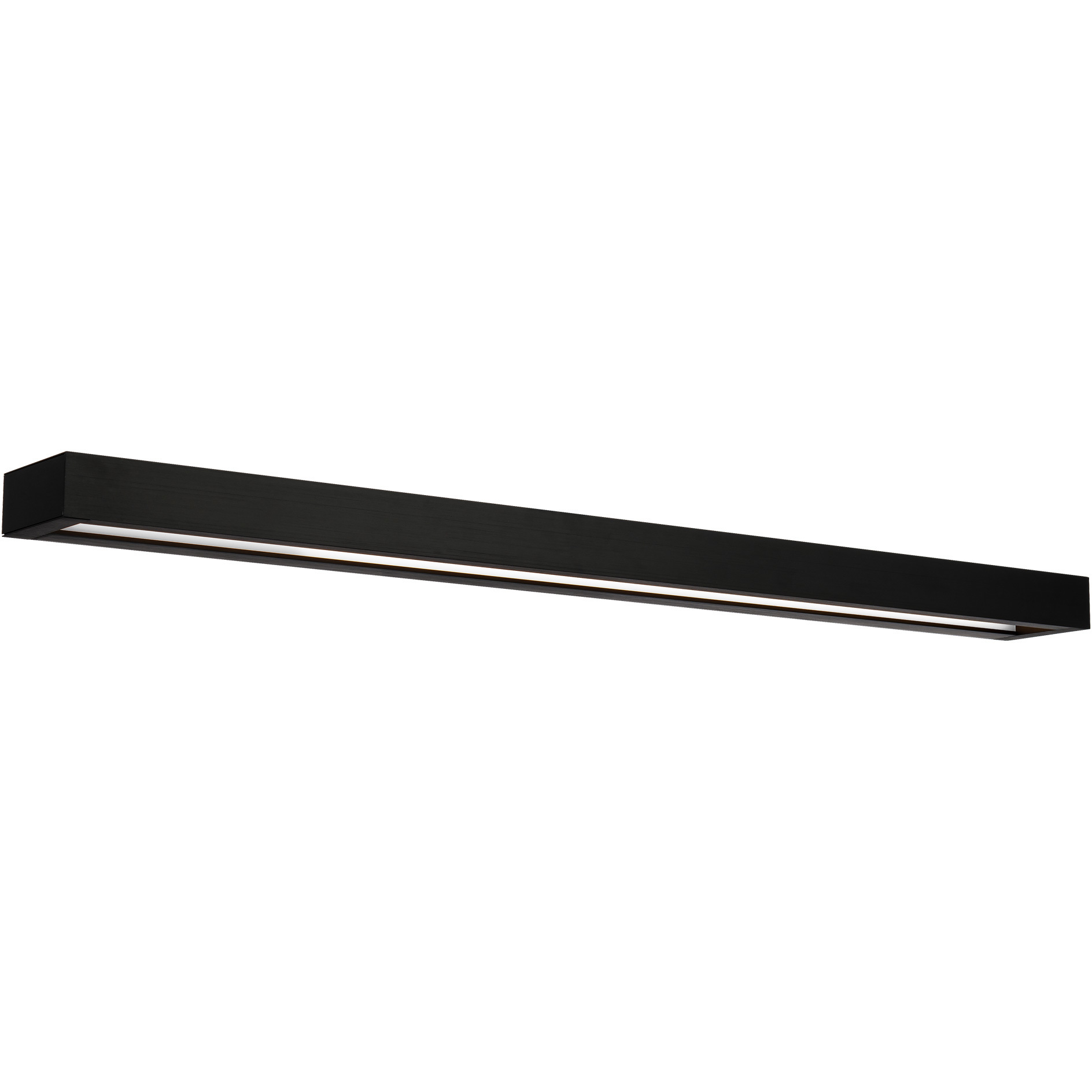 Open Bar LED 37 inch Black Bath Vanity & Wall Light in 3500K, 37in.