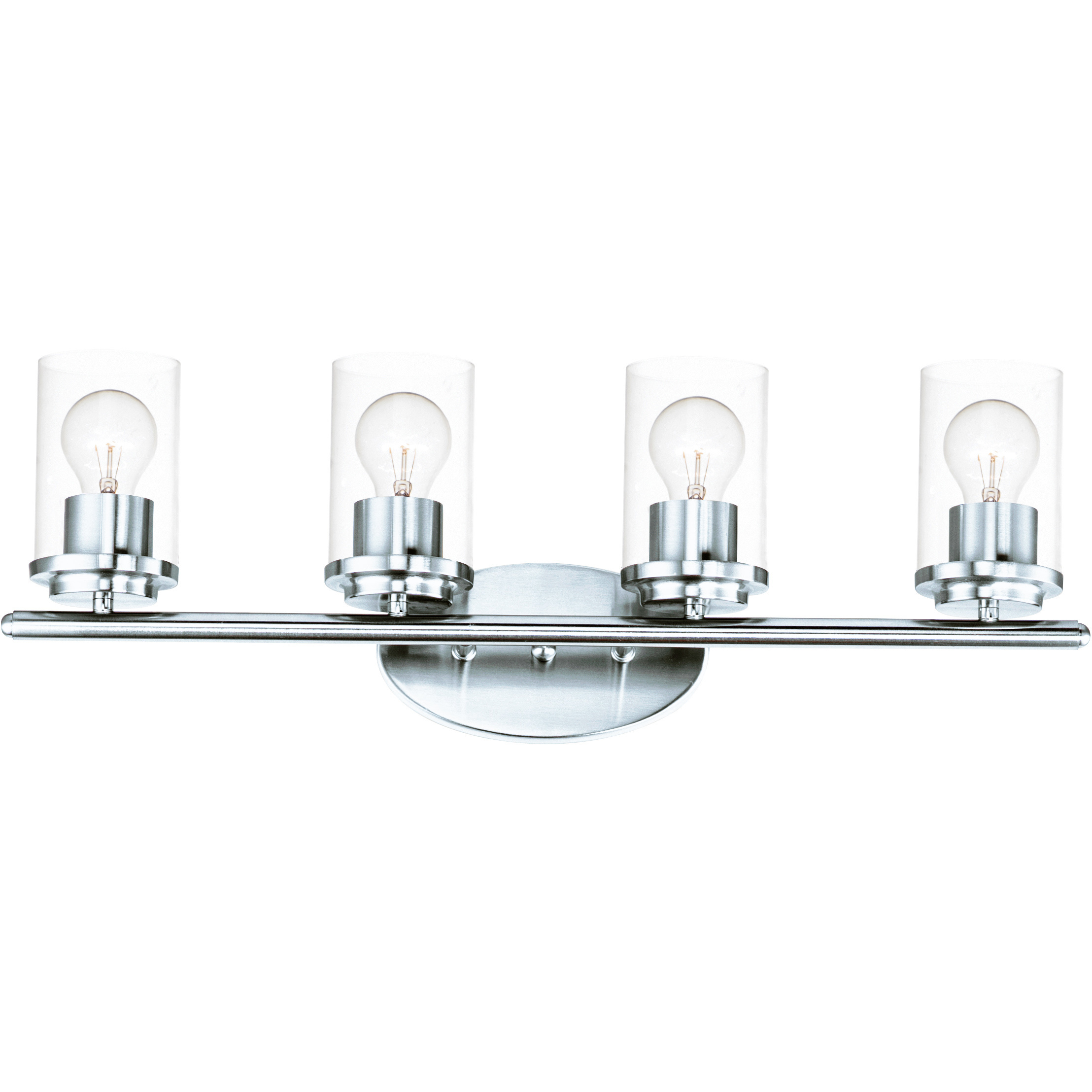 Corona 4 Light 26.25 inch Polished Chrome Bath Vanity Wall Light in Clear
