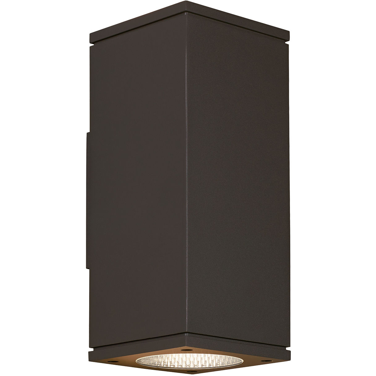 Sean Lavin Tegel LED 12 inch Black Outdoor Wall Light in Surge Protection, Uplight/Downlight, LED 80 CRI 2700K, 10 Degree/36 Degree, Integrated LED