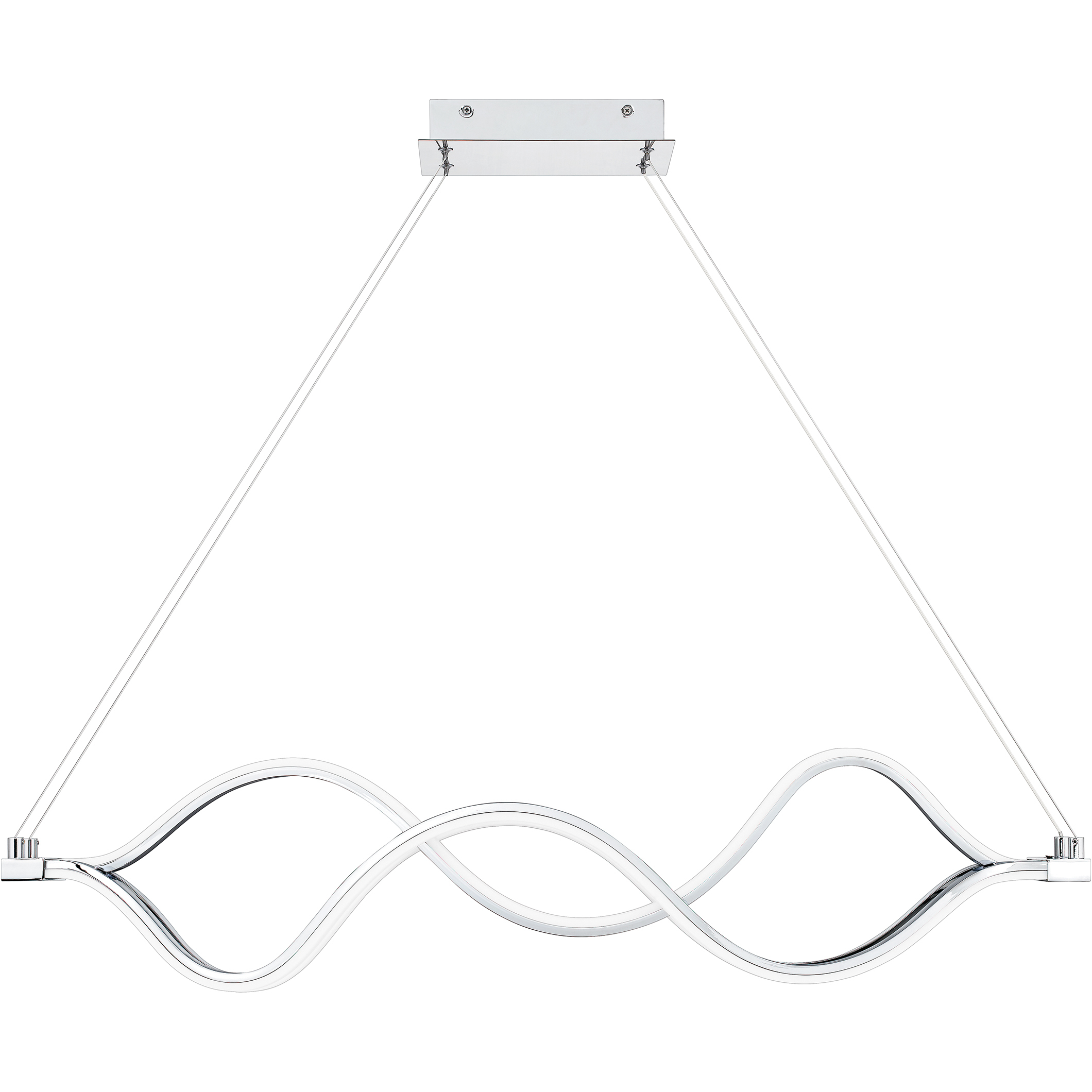 Bleecker 39 inch Polished Chrome Island Light Ceiling Light
