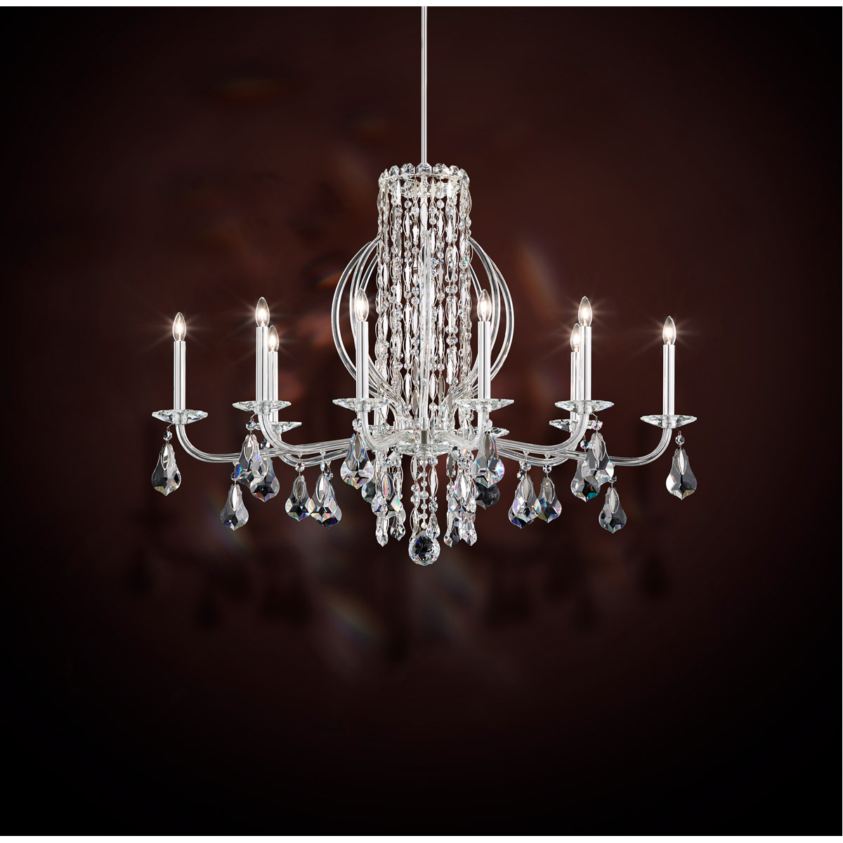 Siena 10 Light 40.5 inch White Chandelier Ceiling Light in Heritage
