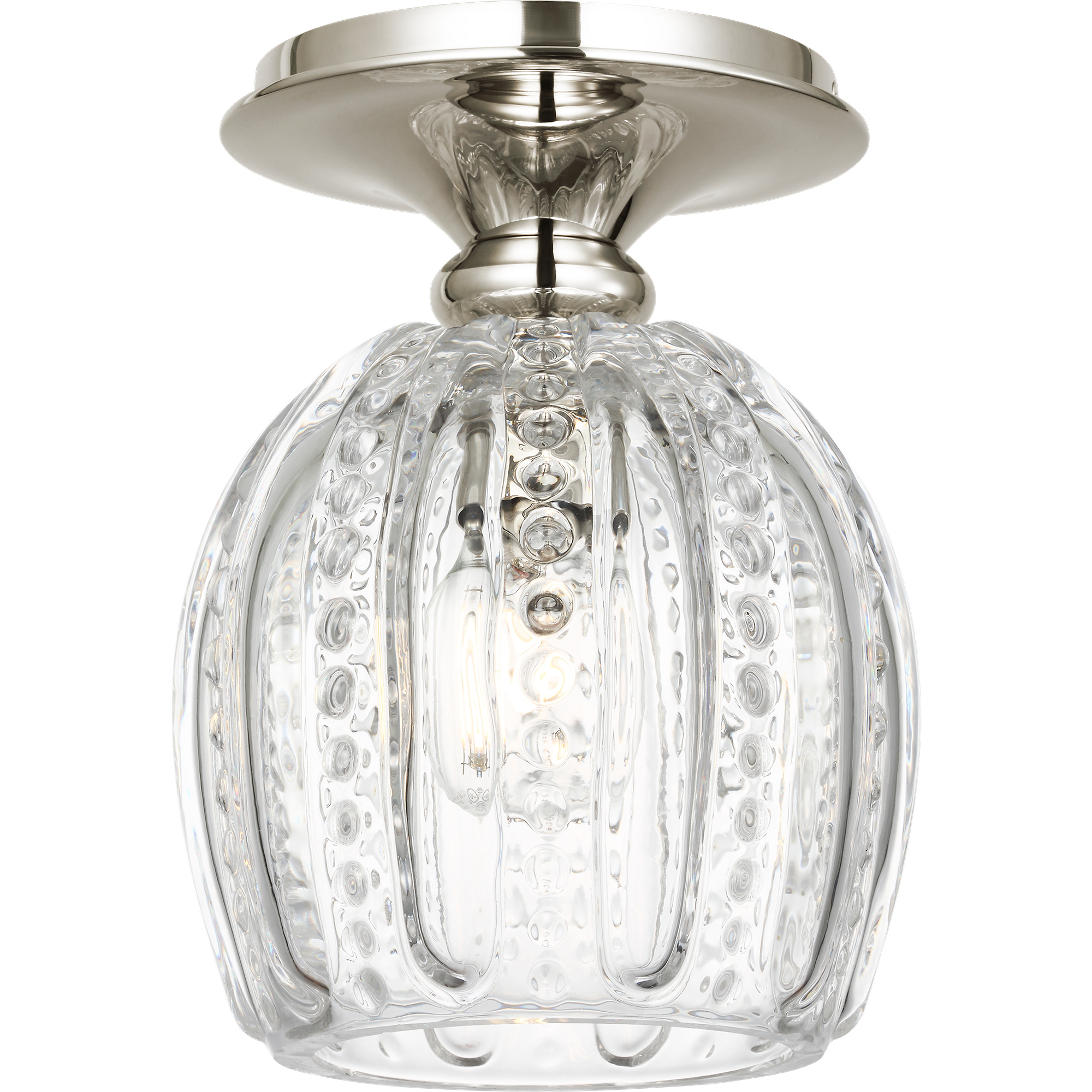 AERIN Lazari LED 5.75 inch Polished Nickel Flush Mount Ceiling Light