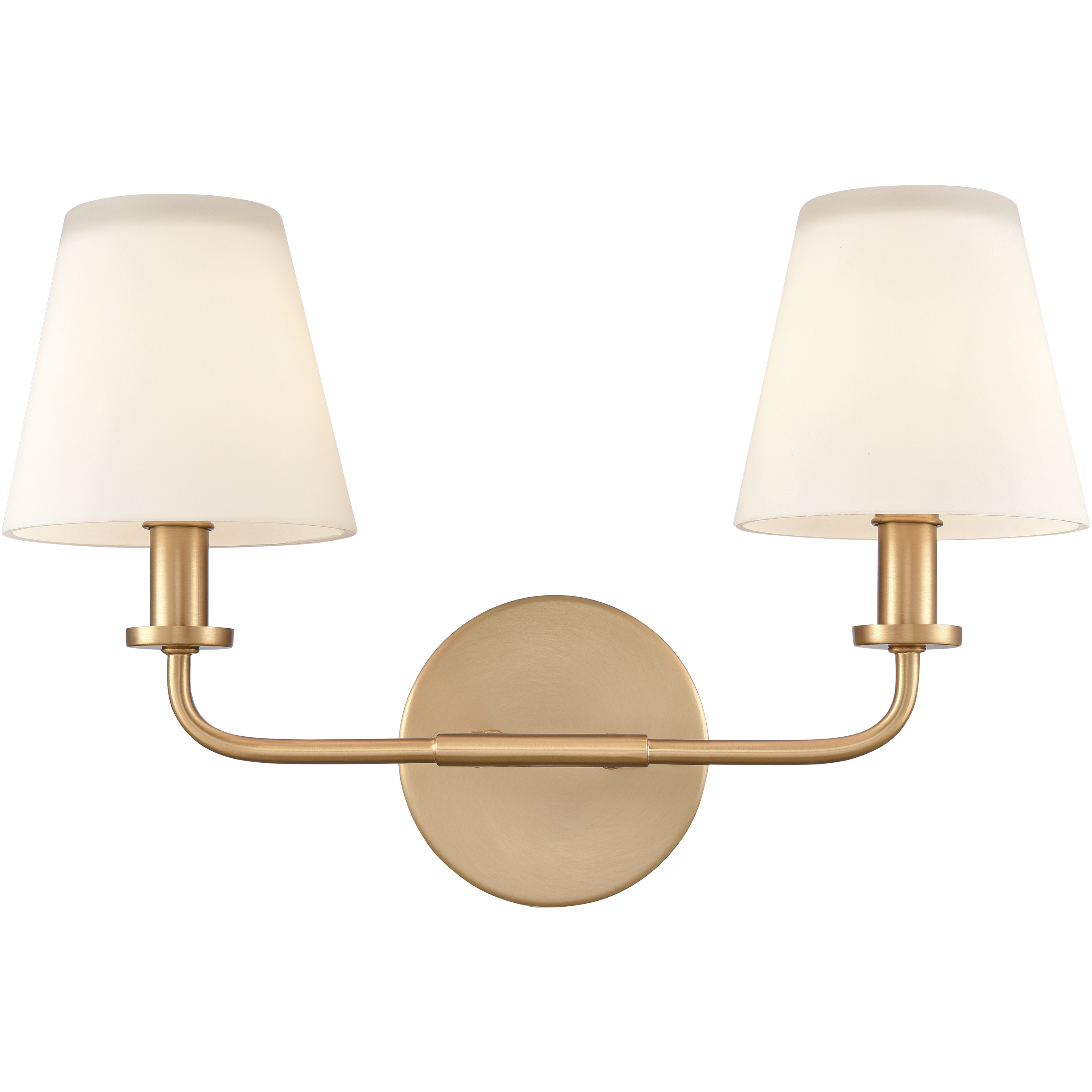 Hoyle 2 Light 16 inch Brushed Gold Vanity Light Wall Light