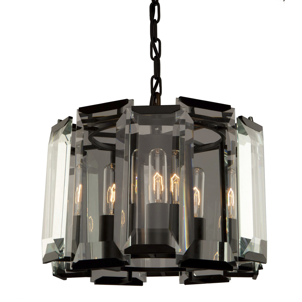 Artcraft AC10263 Palisades 3 Light 15 inch Matte Black Pendant Ceiling