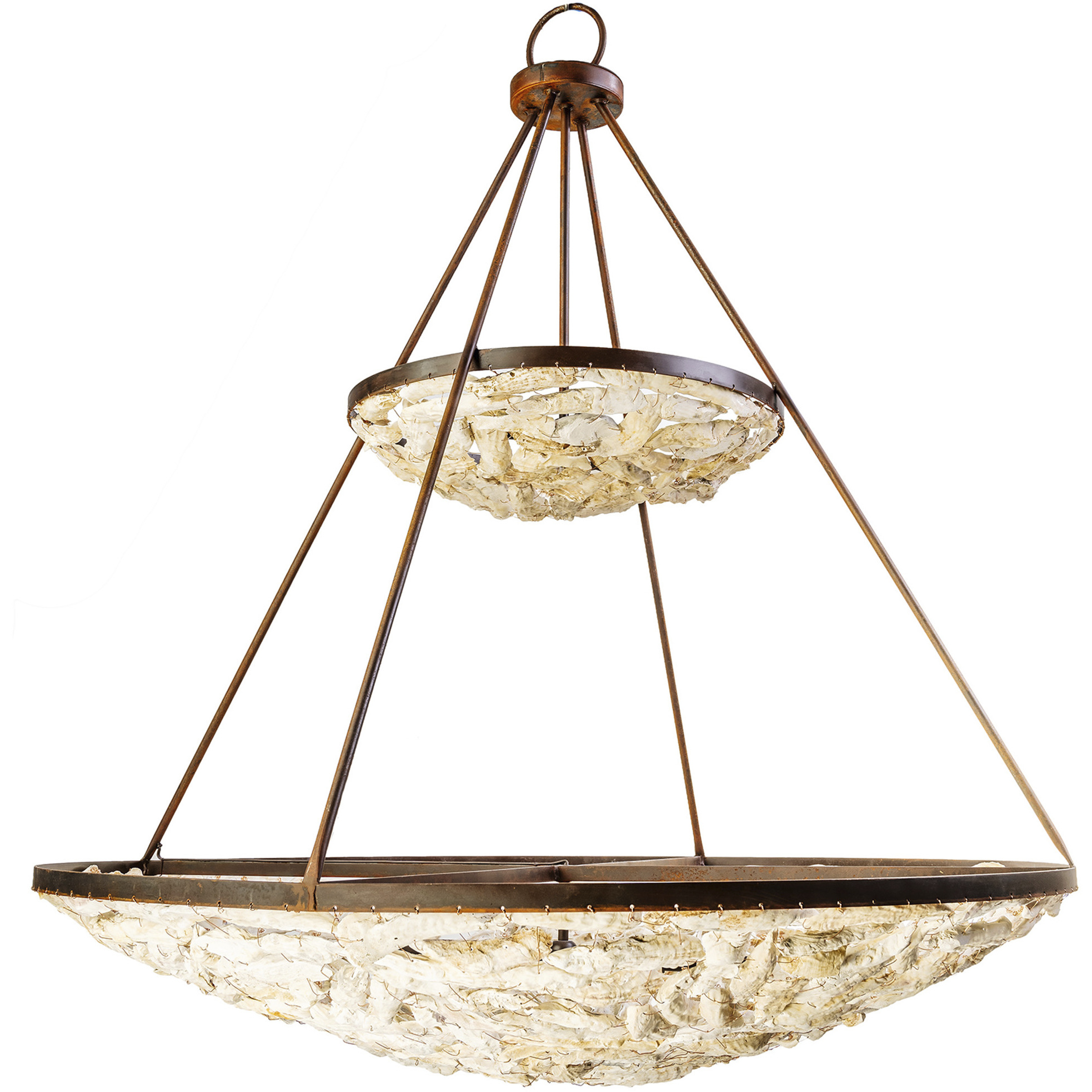 Lowcountry 10 Light Rustic Bronze Chandelier Ceiling Light