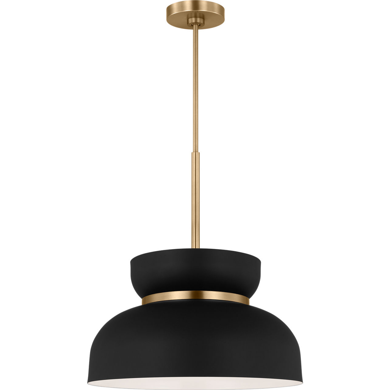 Drew & Jonathan Pemberton 1 Light 12 inch Midnight Black Pendant Ceiling Light