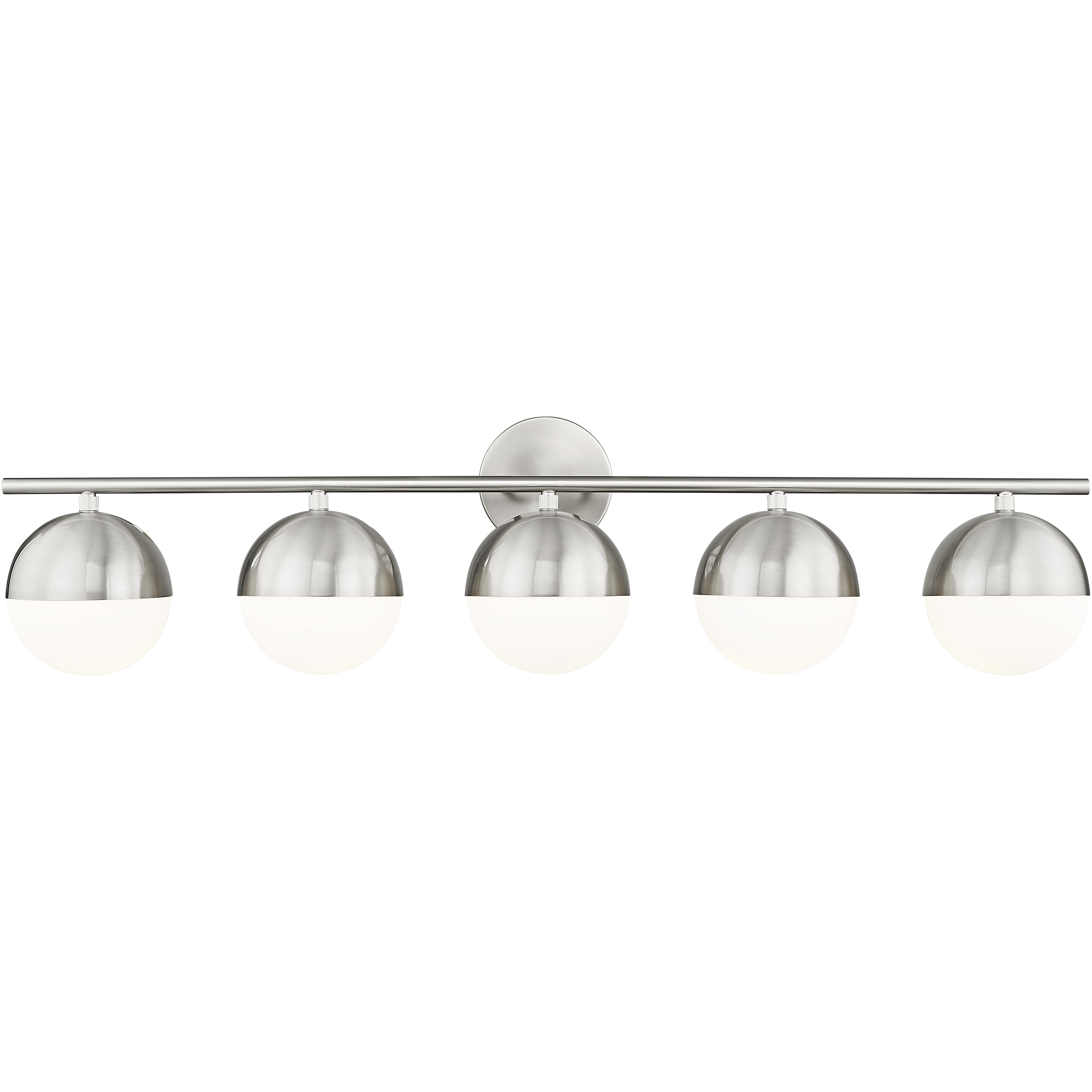 Realm Sphere 5 Light 40 inch Brushed Nickel Bath Vanity Wall Light