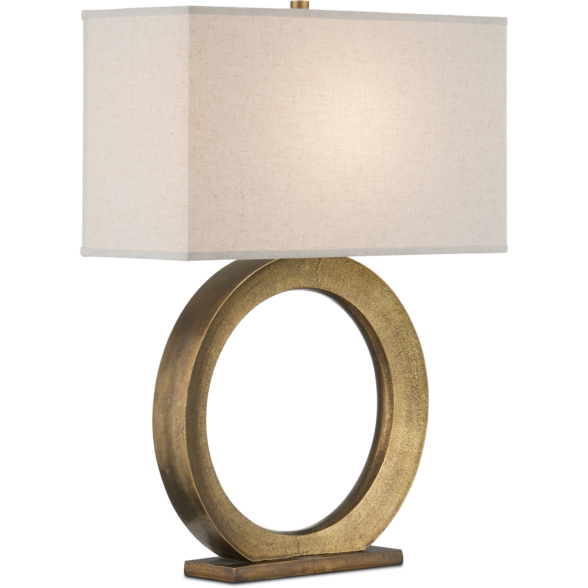 Cercle 33 inch 150 watt Dark Antique Brass Table Lamp Portable Light