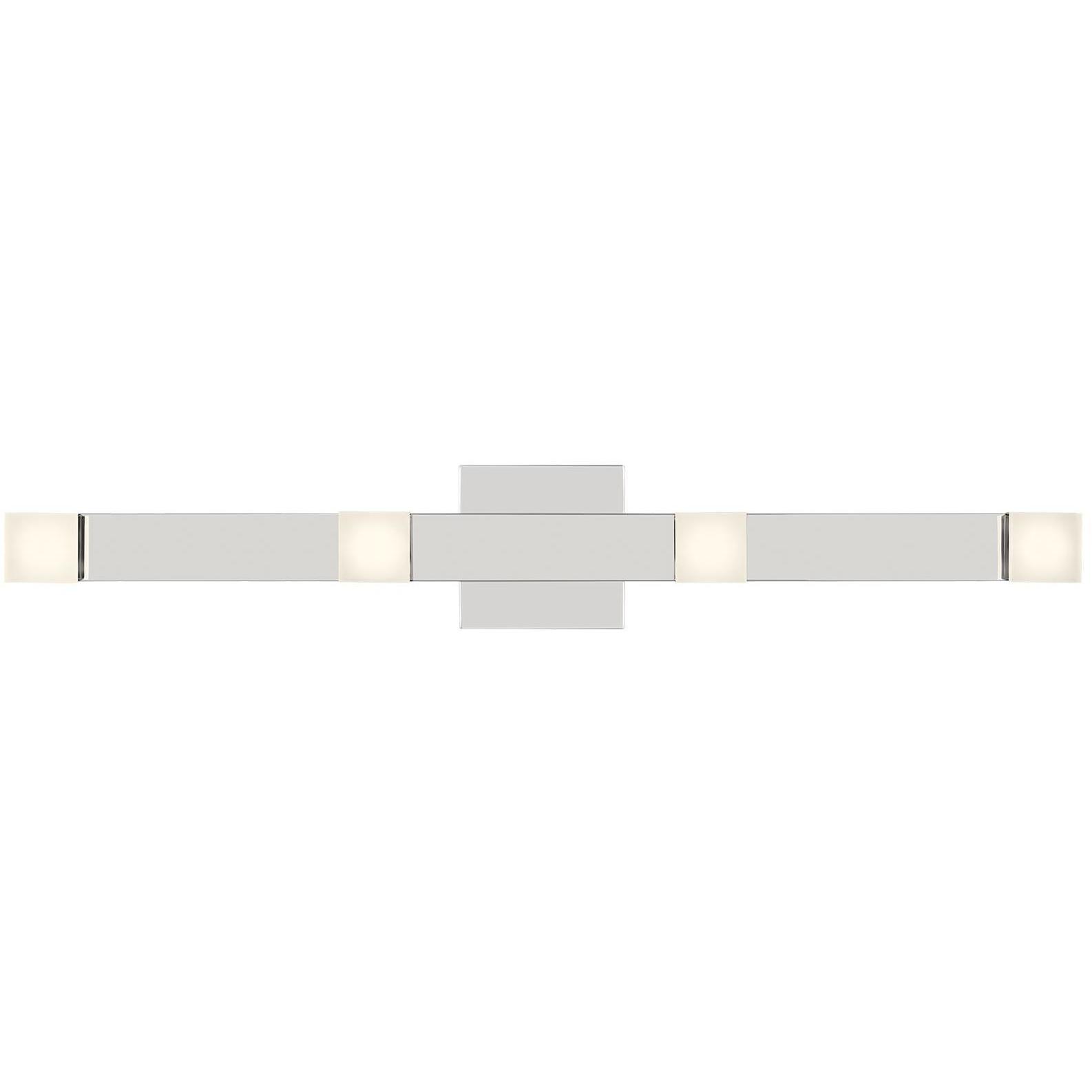 Drew & Jonathan Scott Brander LED 30.38 inch Chrome Vanity Light Wall Light