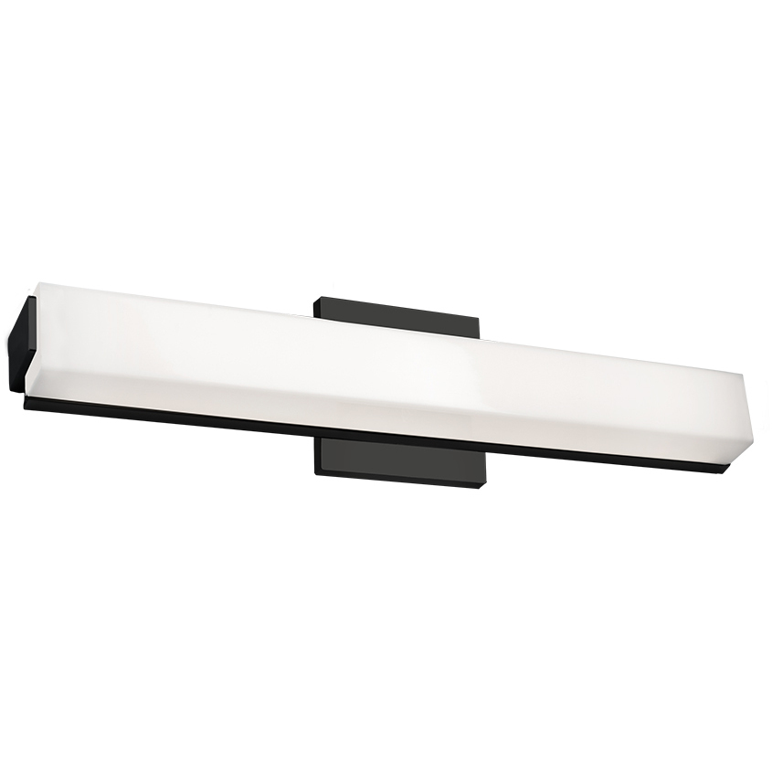 Latitude LED 20.75 inch Black Vanity Light Wall Light