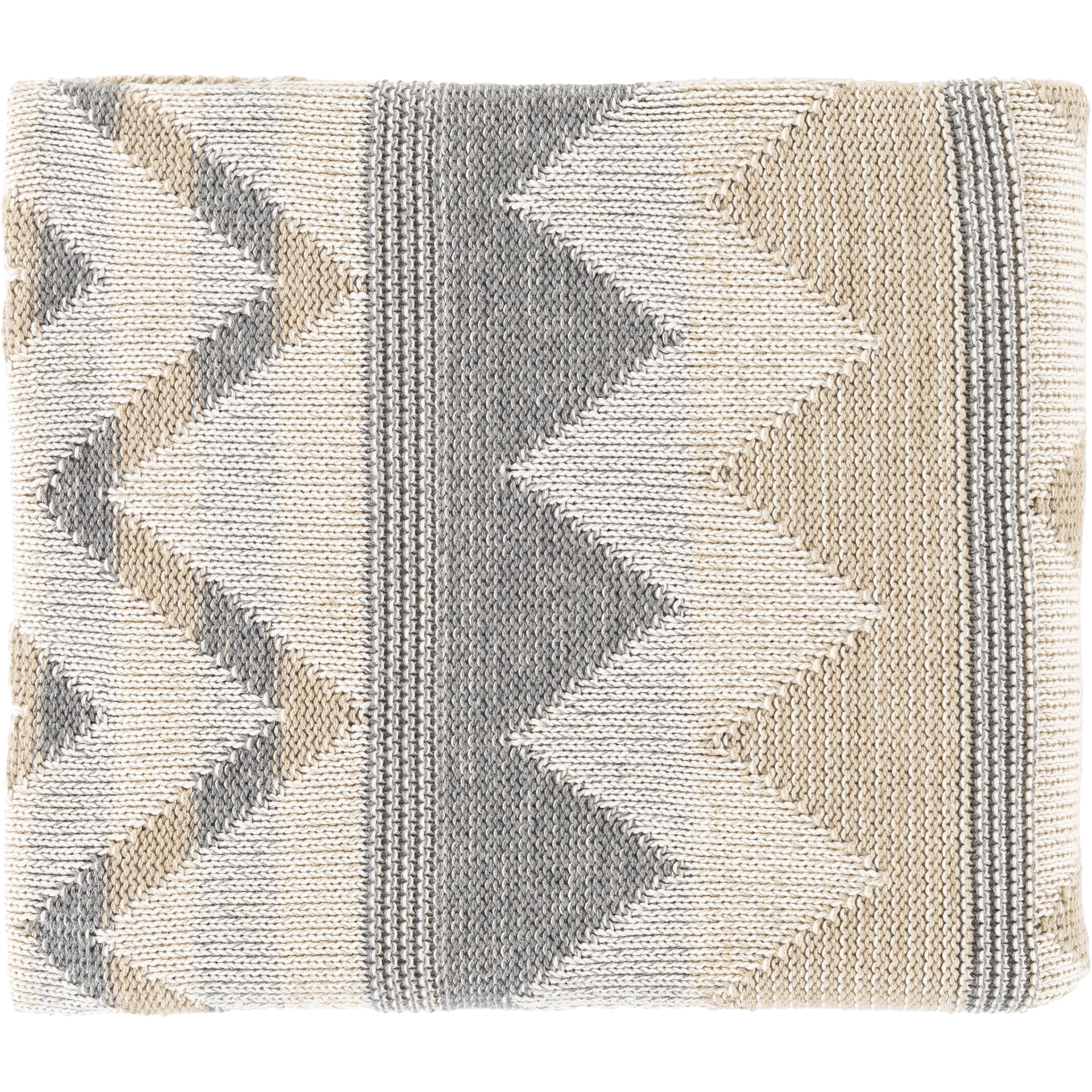 Bentley 60 X 50 inch Tan Throw, Rectangle