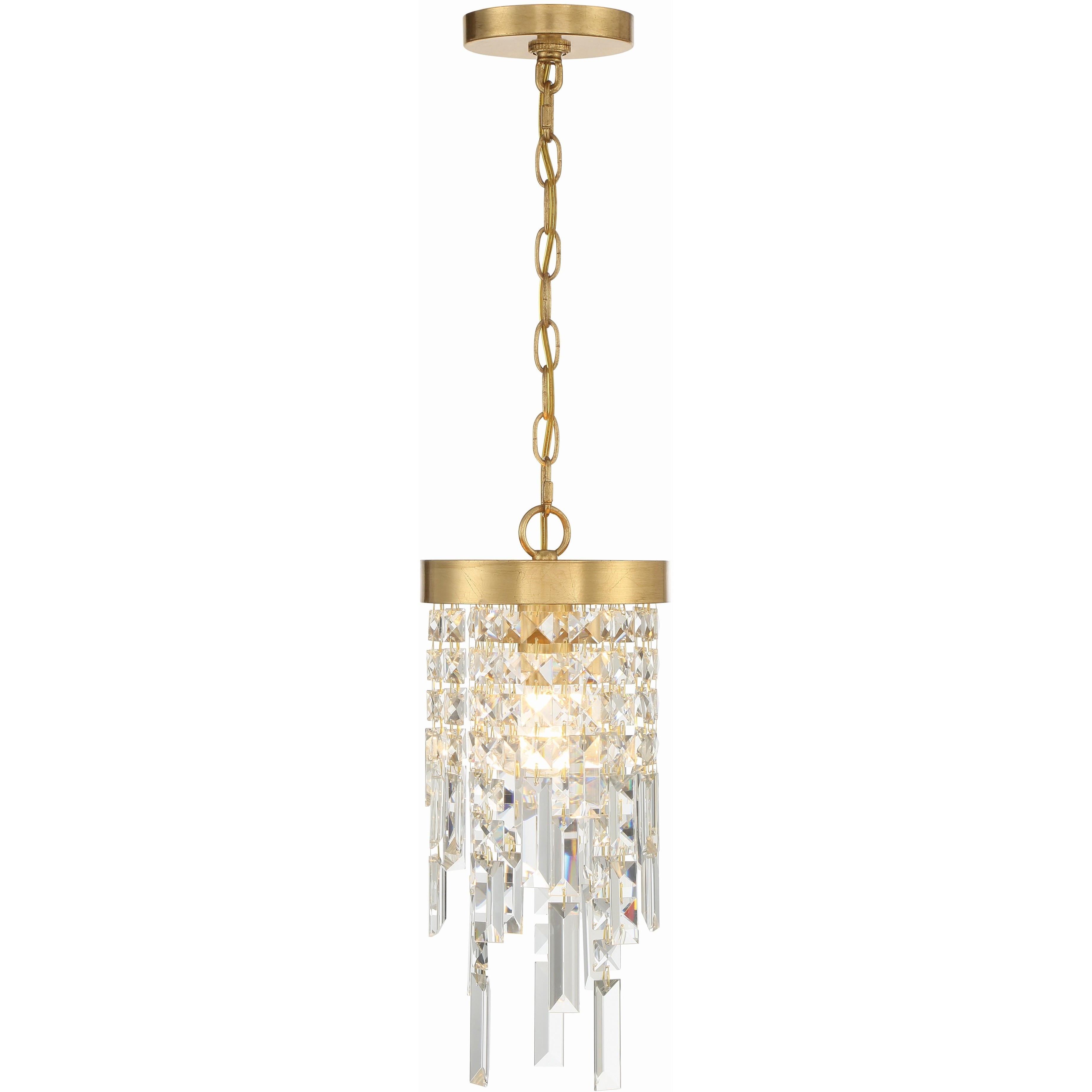 Winfield 1 Light 7 inch Antique Gold Mini Chandelier Ceiling Light