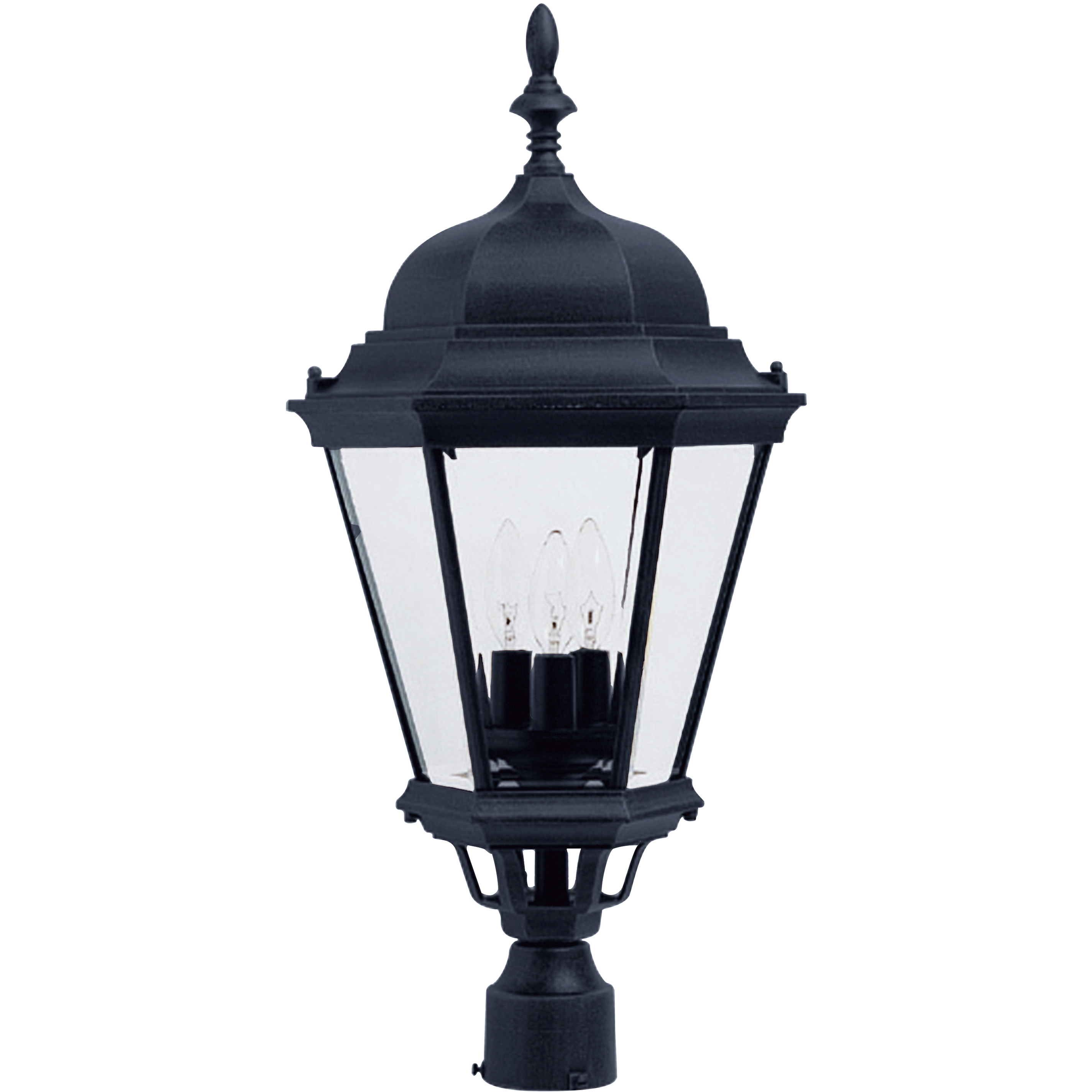 Westlake 3 Light 28 inch Black Outdoor Pole/Post Mount
