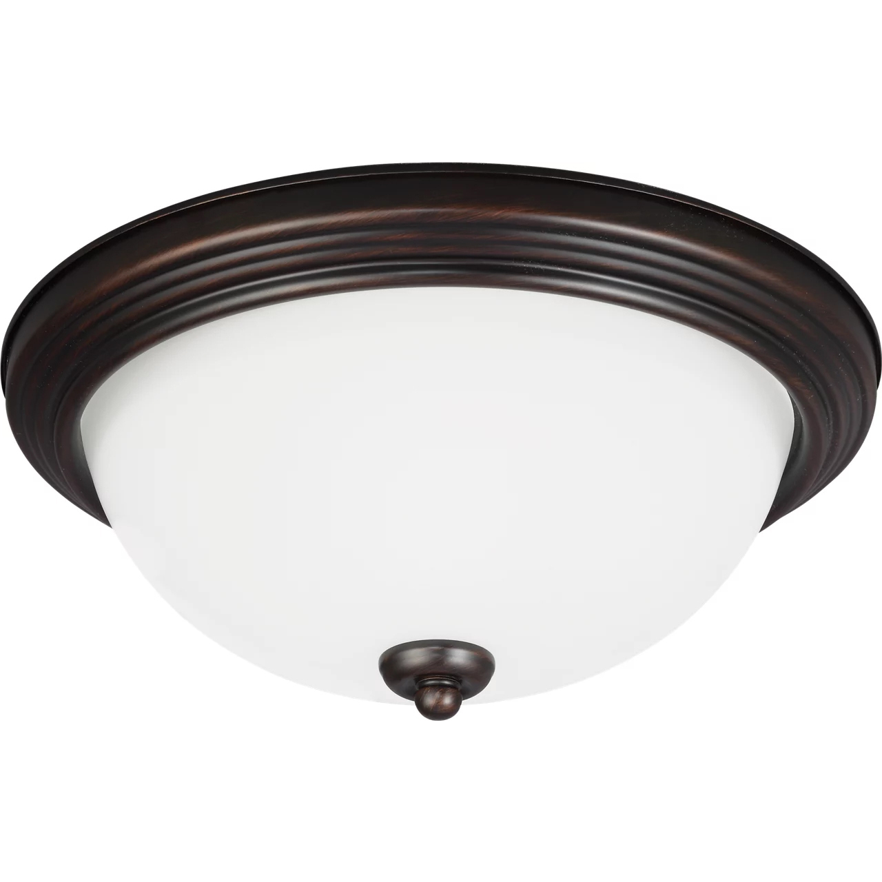 Geary 1 Light 10.5 inch Bronze Flush Mount Ceiling Light
