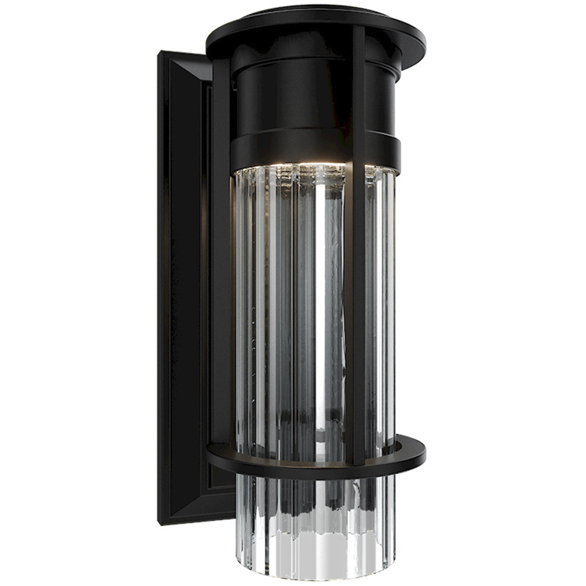 Offshore LED 10.5 inch Black Outdoor Wall Light, dweLED