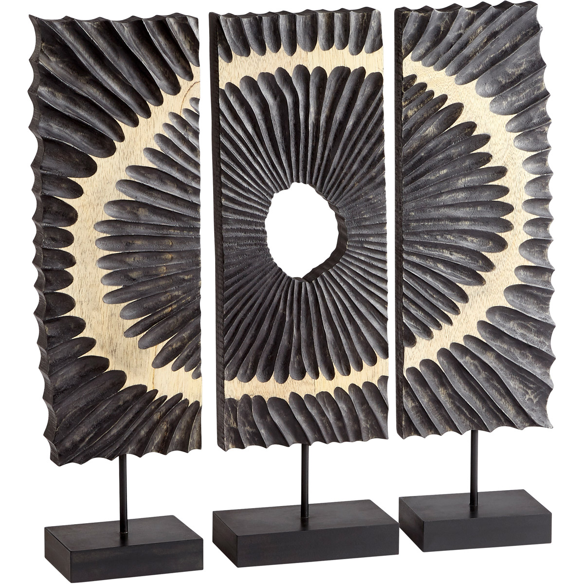 Ruffle 27.25 X 23.5 inch Sculpture, 3 Piece