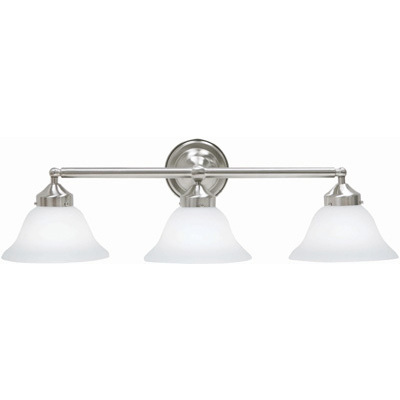 Bella 3 Light 26.5 inch Polished Steel Wall Lamp Wall Light