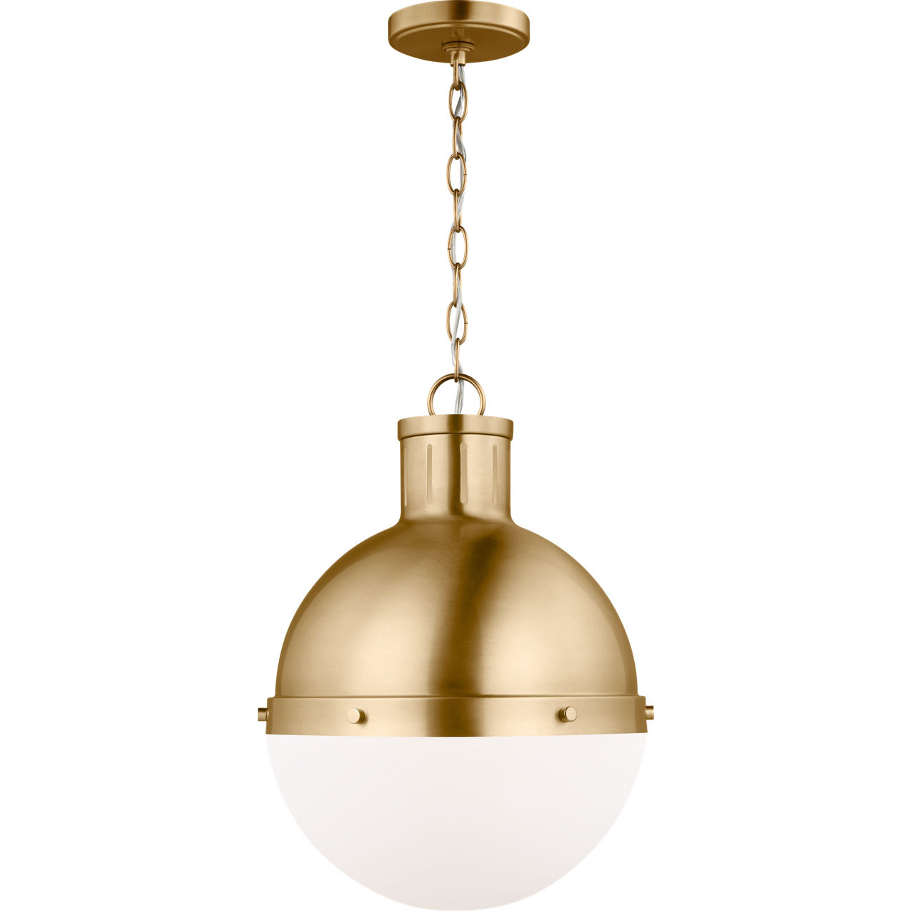 TOB by Thomas O'Brien Hanks LED 13.25 inch Satin Brass Pendant Ceiling Light