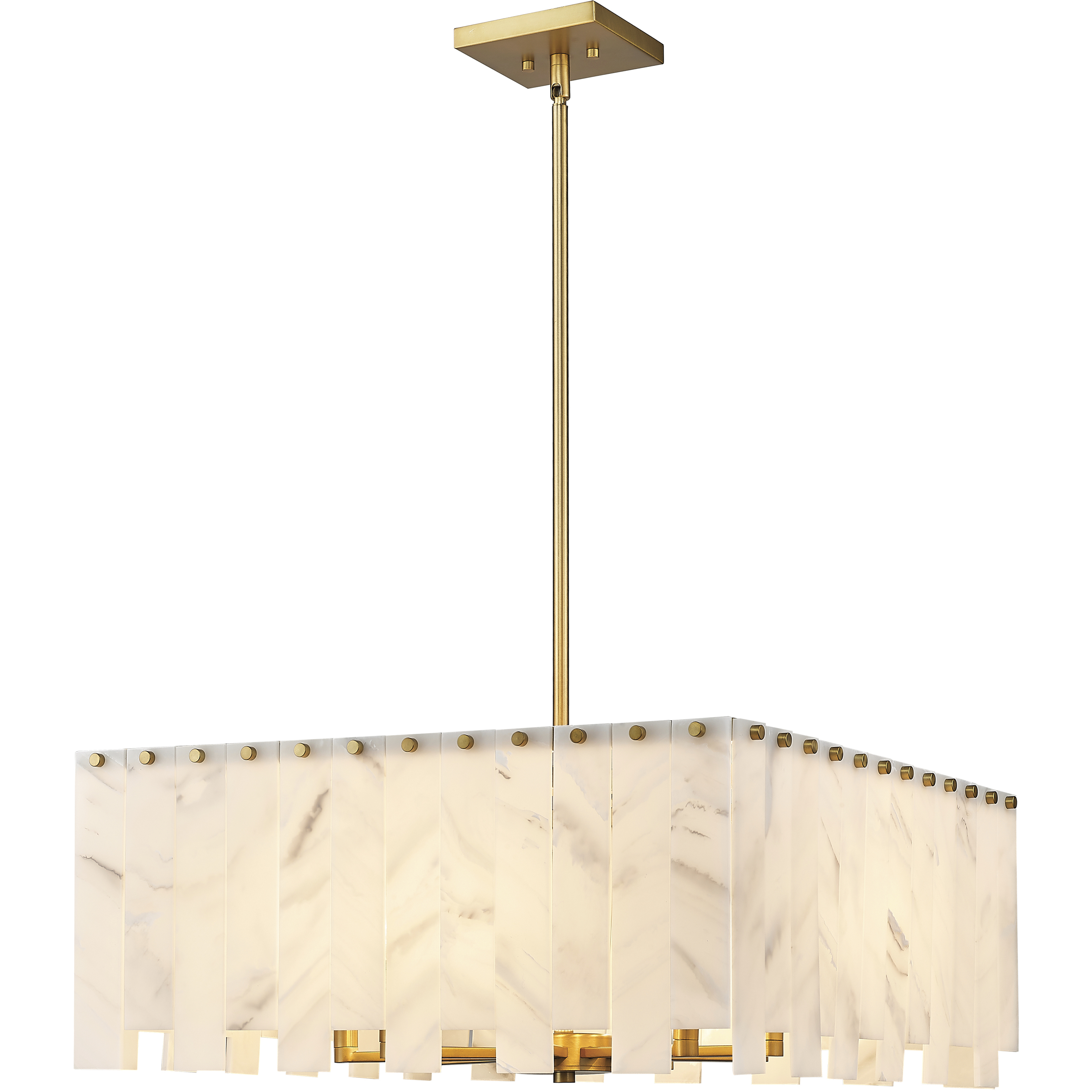 Viviana 8 Light 26 inch Rubbed Brass Chandelier Ceiling Light